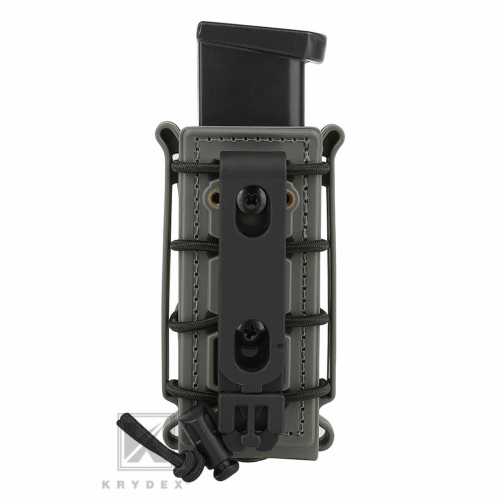 KRYDEX Soft Shell 9mm Pistol Magazine Pouch Mag Carrier with Clip Tall