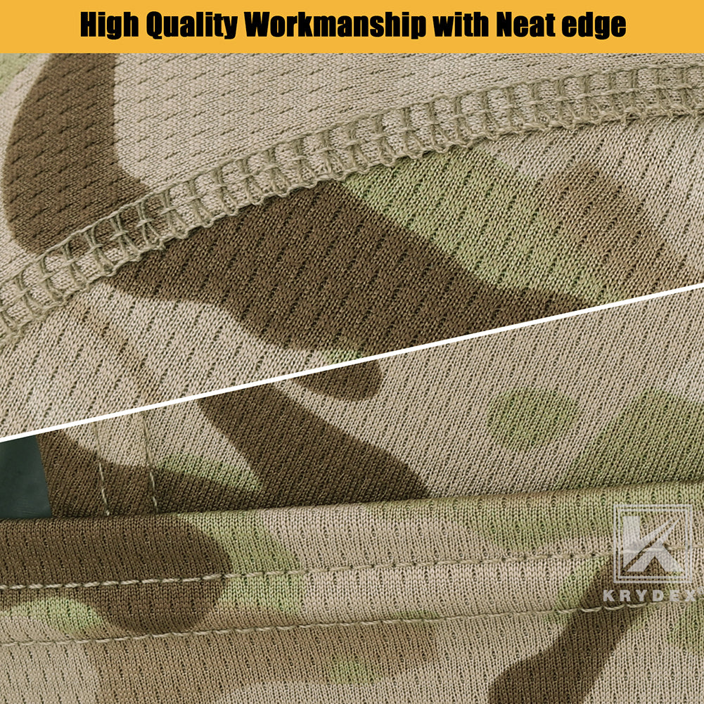 Krydex Tactical Face Mask Balaclava Camouflage Full Head Wrap Quick Dry Neck Gaiter UV Protection Hood for Motorcycle Cycling Hiking Hunting