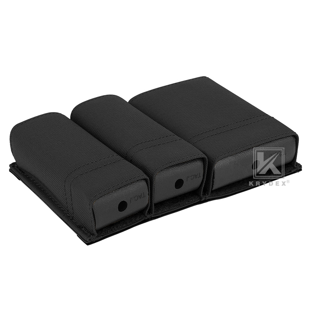 Krydex Tactical Double 9mm & 5.56 Magazine Pouch Mag Holder Duty Belt & Molle Compatible
