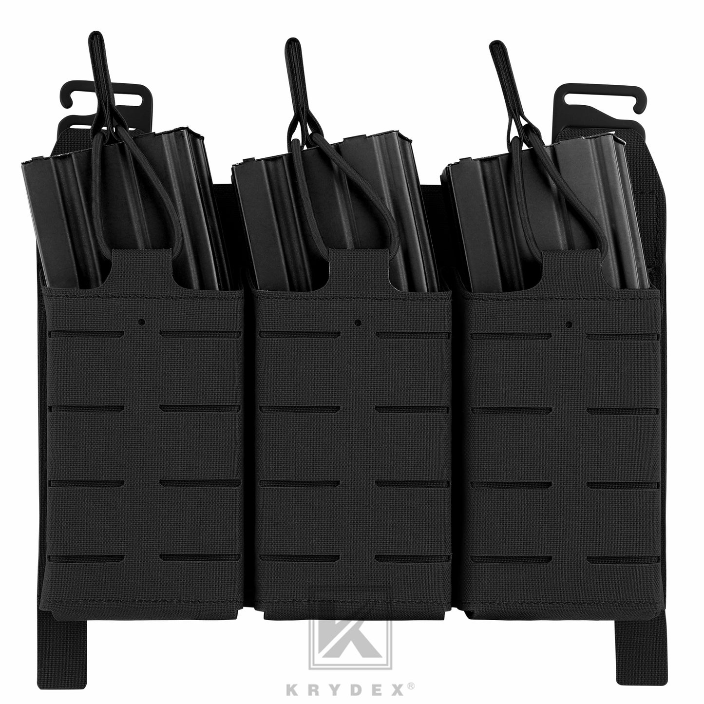 Krydex Tactical KTAR Front Flap 5.56 Triple Magazine Pouch for Tactical Vest Plate Carrier