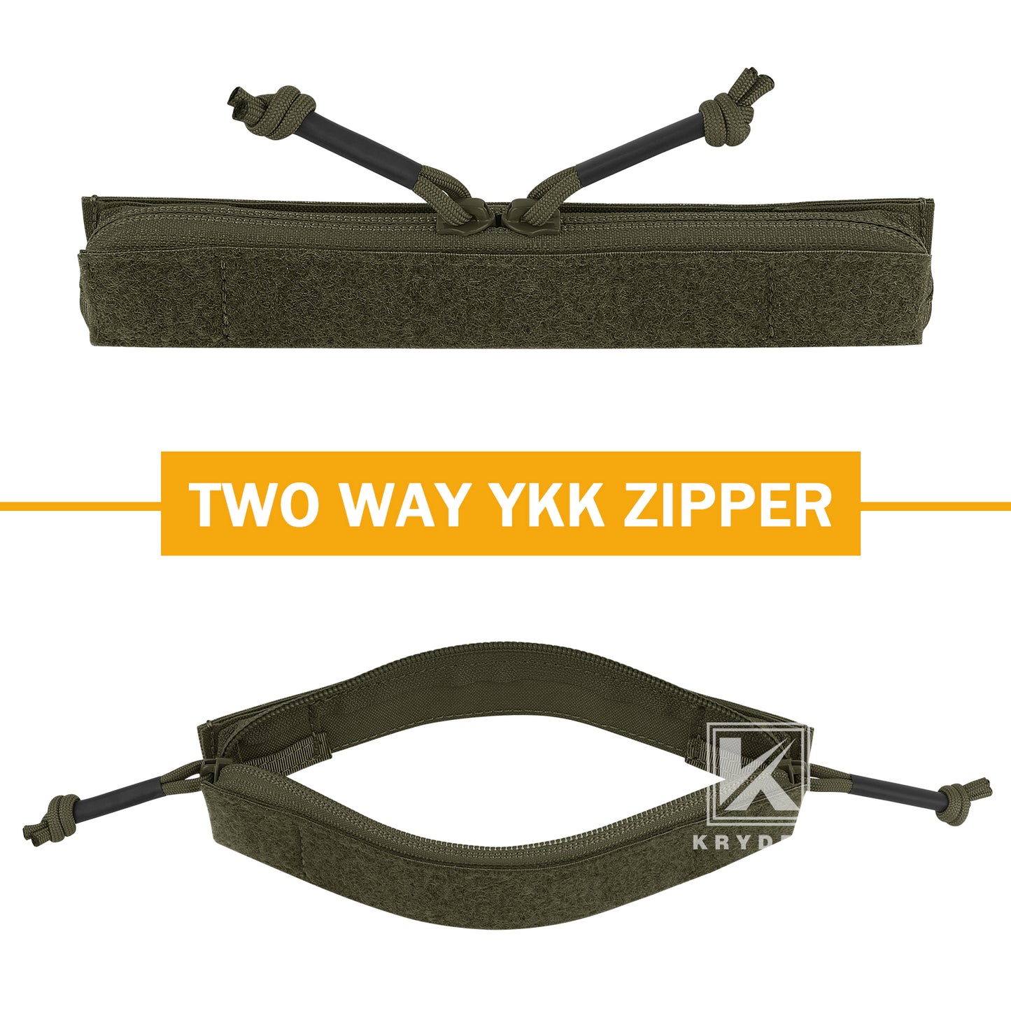 Krydex Tactical Vest Admin Pocket Zipper Insert Chest Full Two Way Zip For 511 Trainer Vest CPC Carrier