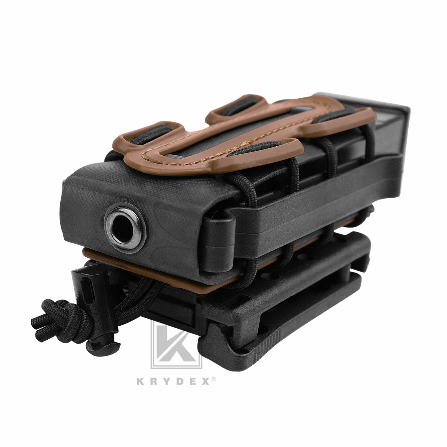 KRYDEX Soft Shell 9mm Pistol Magazine Pouch Mag Carrier with Clip Tall