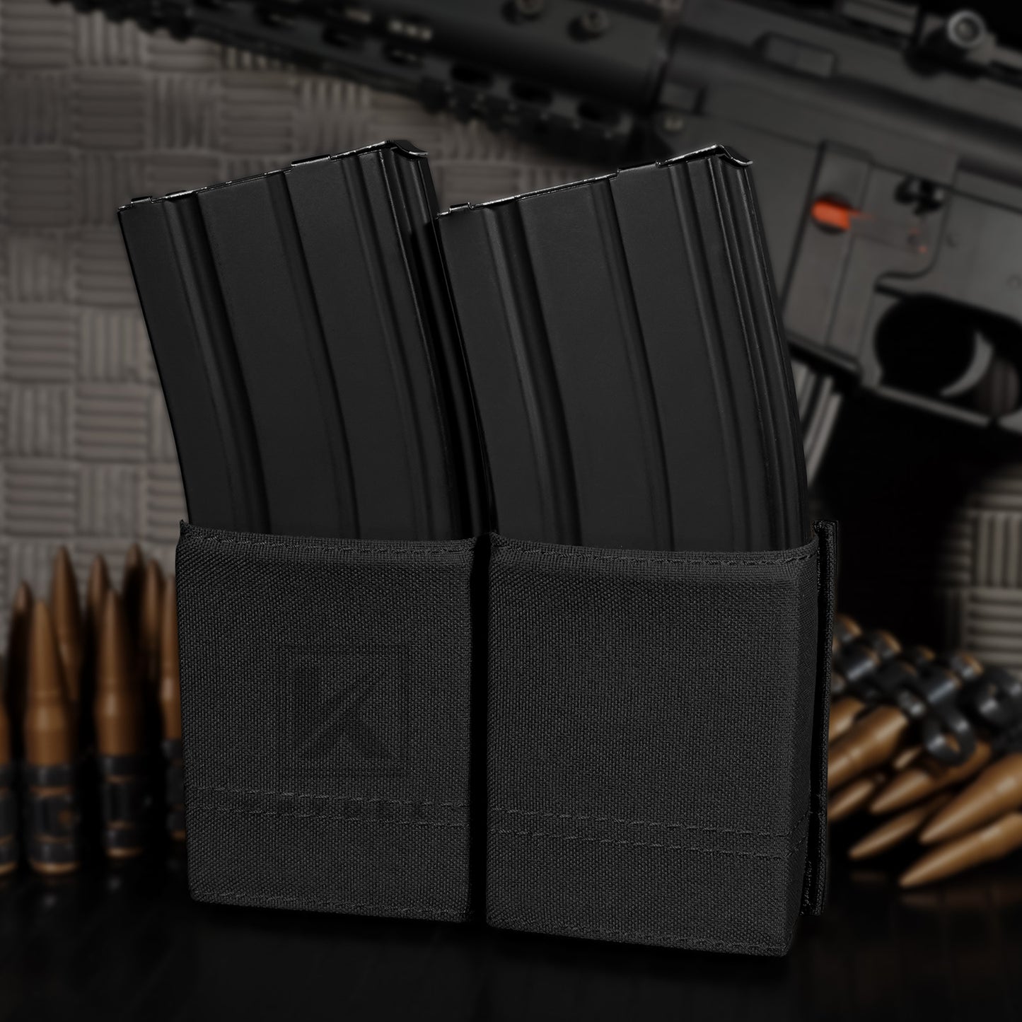 Krydex Tactical 5.56 Double Magazine Pouch M4 Mag Holder Duty Belt & Molle Compatible