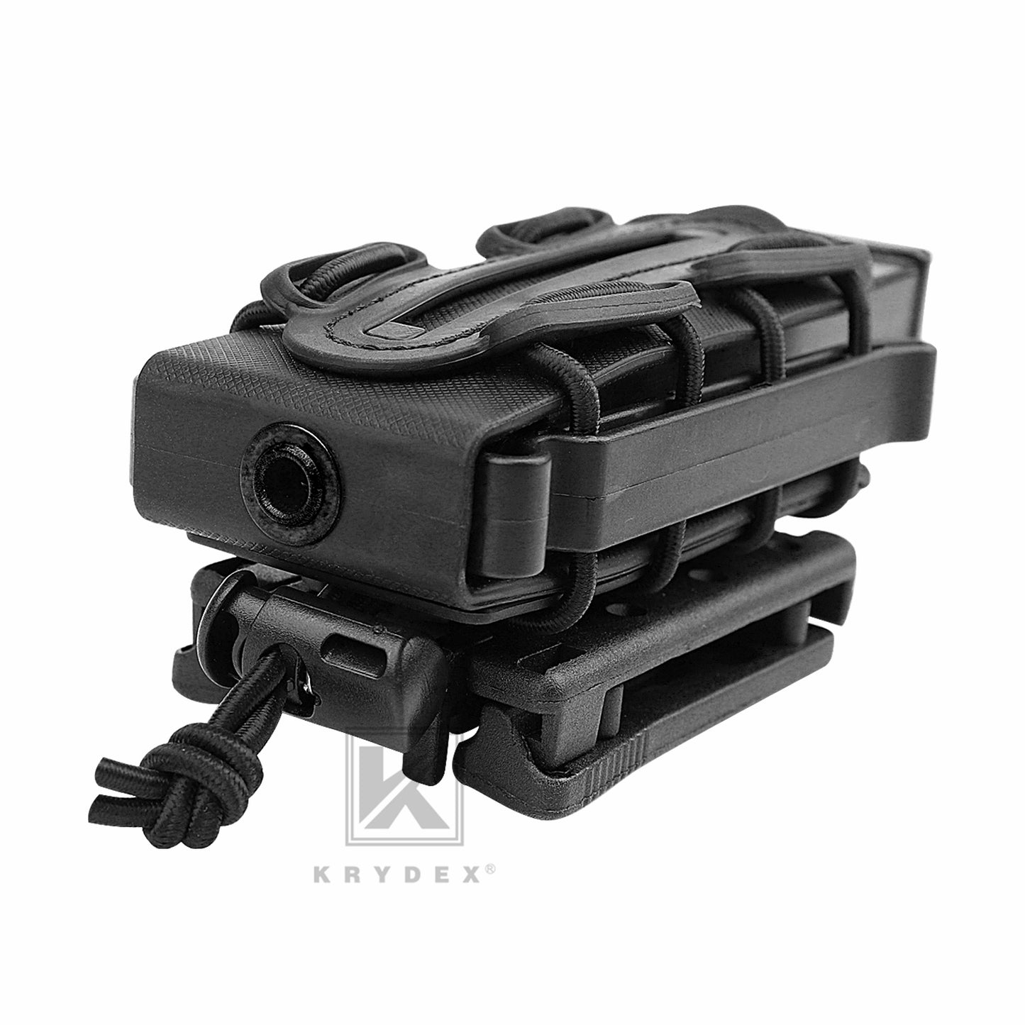 KRYDEX Soft Shell 9mm Pistol Magazine Pouch Mag Carrier with Clip Tall