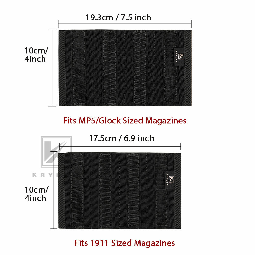 KRYDEX Quadruple Elastic Insert Pouch fit 1911 Mags for MK3 MK4 Chest Rig
