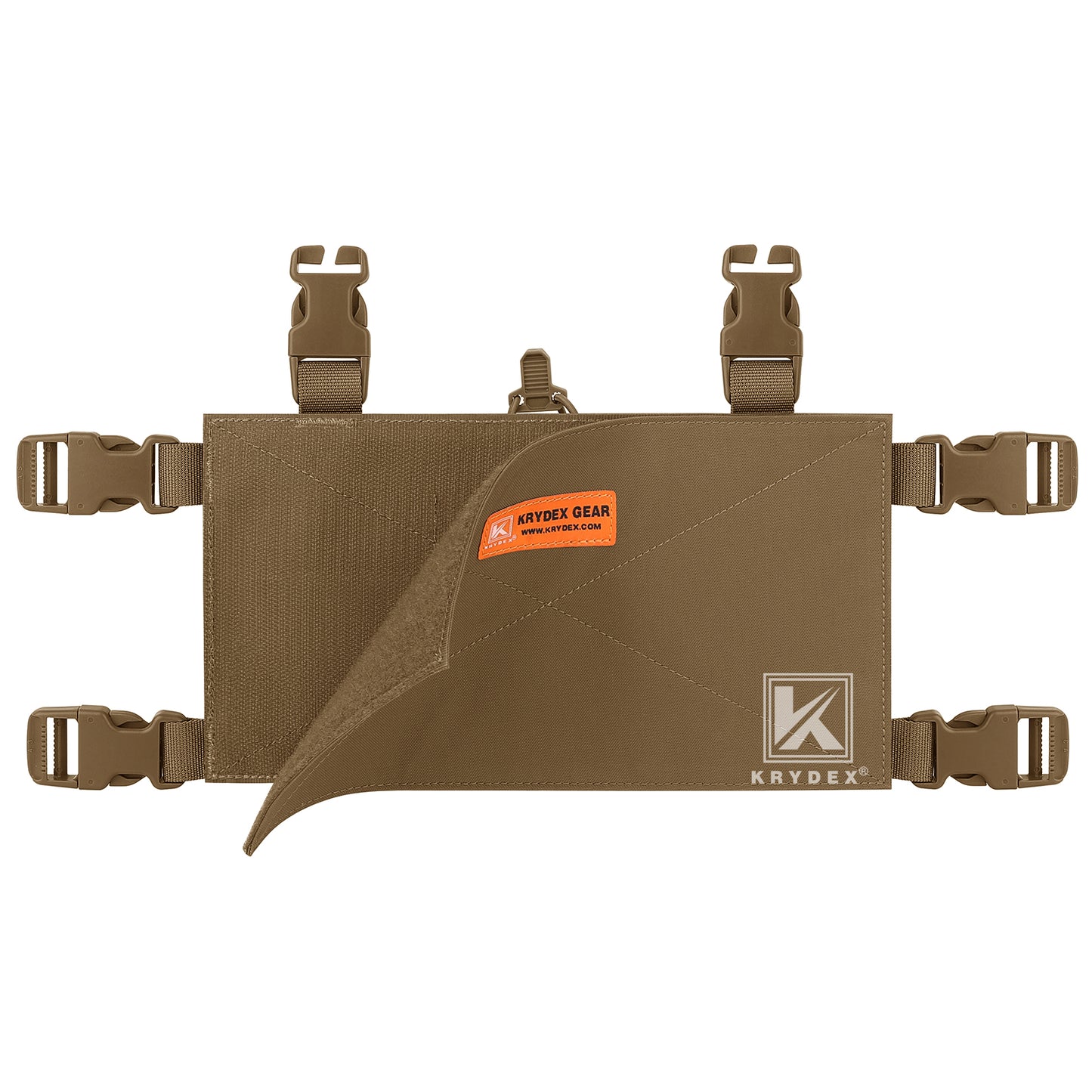 Krydex Tactical Triple 556 Magazine Pouch Placard 3x GP Pouches Detachable Mag Holders for Chest Rig and Vest