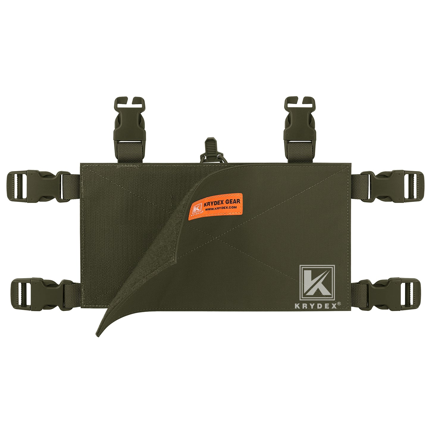 Krydex Tactical Triple 556 Magazine Pouch Placard 3x GP Pouches Detachable Mag Holders for Chest Rig and Vest