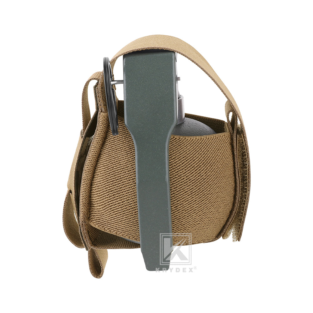 Krydex Tactical Elastic Frag Grenade Pouch MOLLE PALS & Belt system