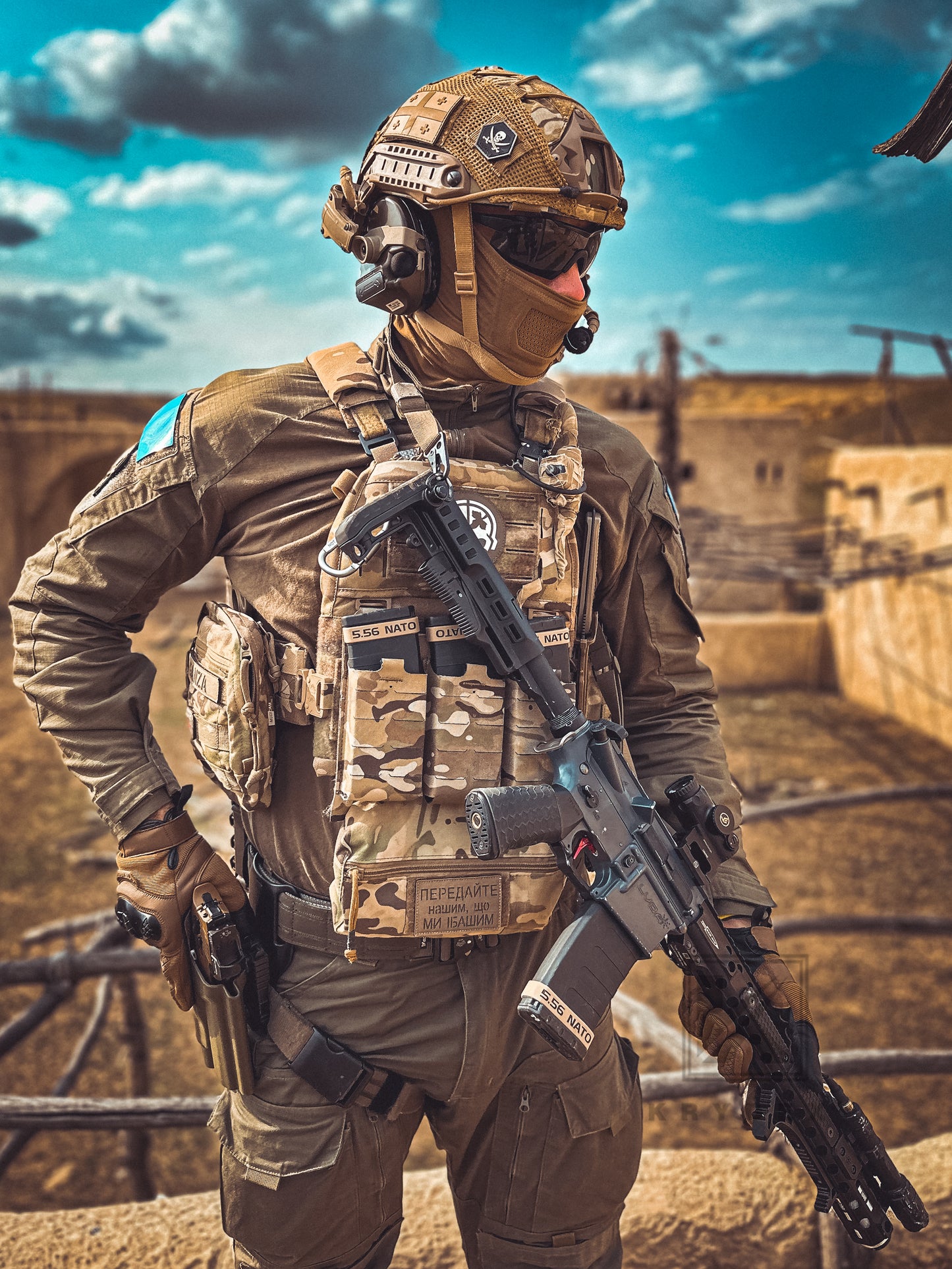 KRYDEX FCPC V5 Plate Carrier with Tegris Assault Cummerbund and KTAR Front Flap