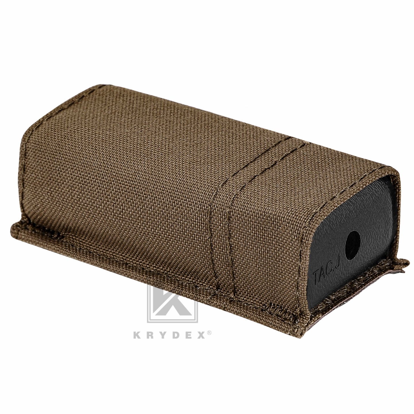 KRYDEX Tactical 9mm Single Pistol Magazine Pouch Mag Holder Duty Belt MOLLE Compatible