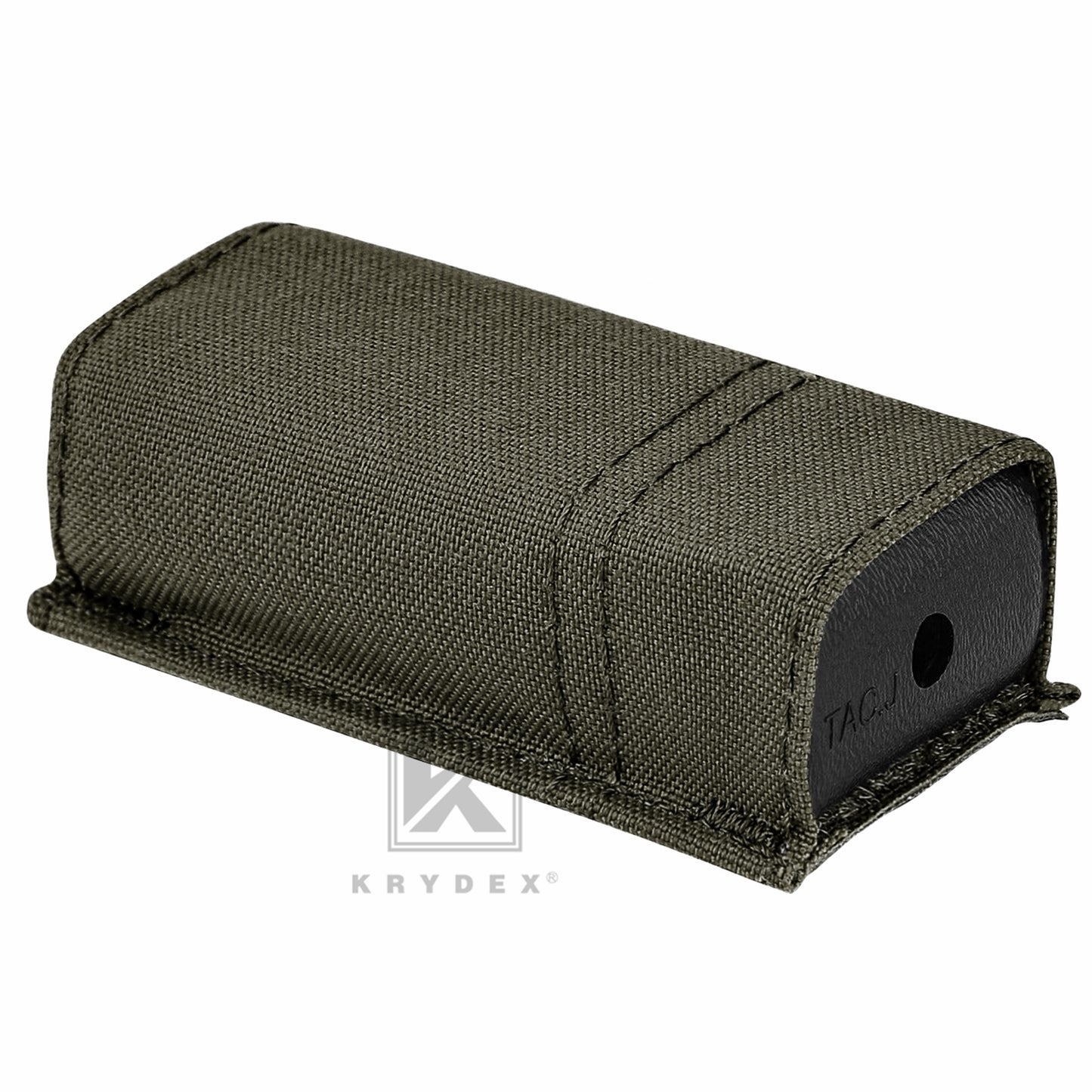 KRYDEX Tactical 9mm Single Pistol Magazine Pouch Mag Holder Duty Belt MOLLE Compatible