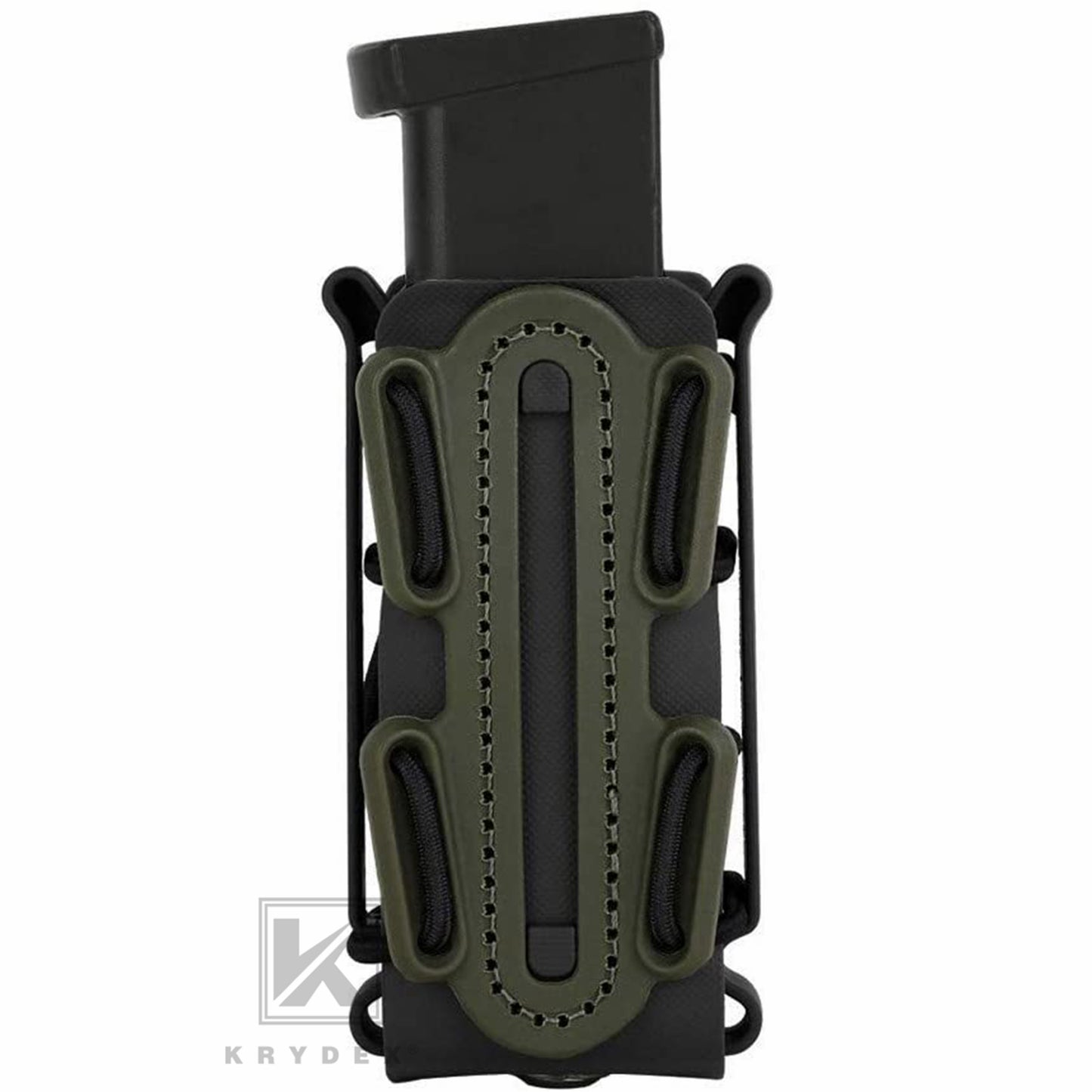KRYDEX Soft Shell 9mm Pistol Magazine Pouch Mag Carrier with Clip Tall