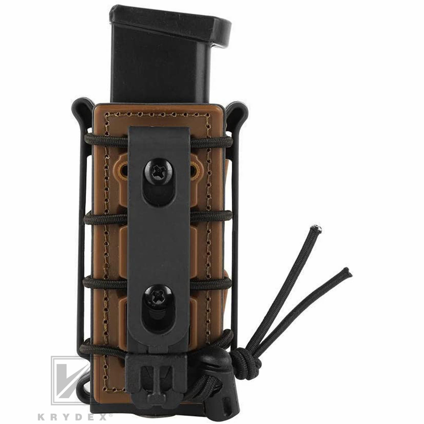 KRYDEX Soft Shell 9mm Pistol Magazine Pouch Mag Carrier with Clip Tall