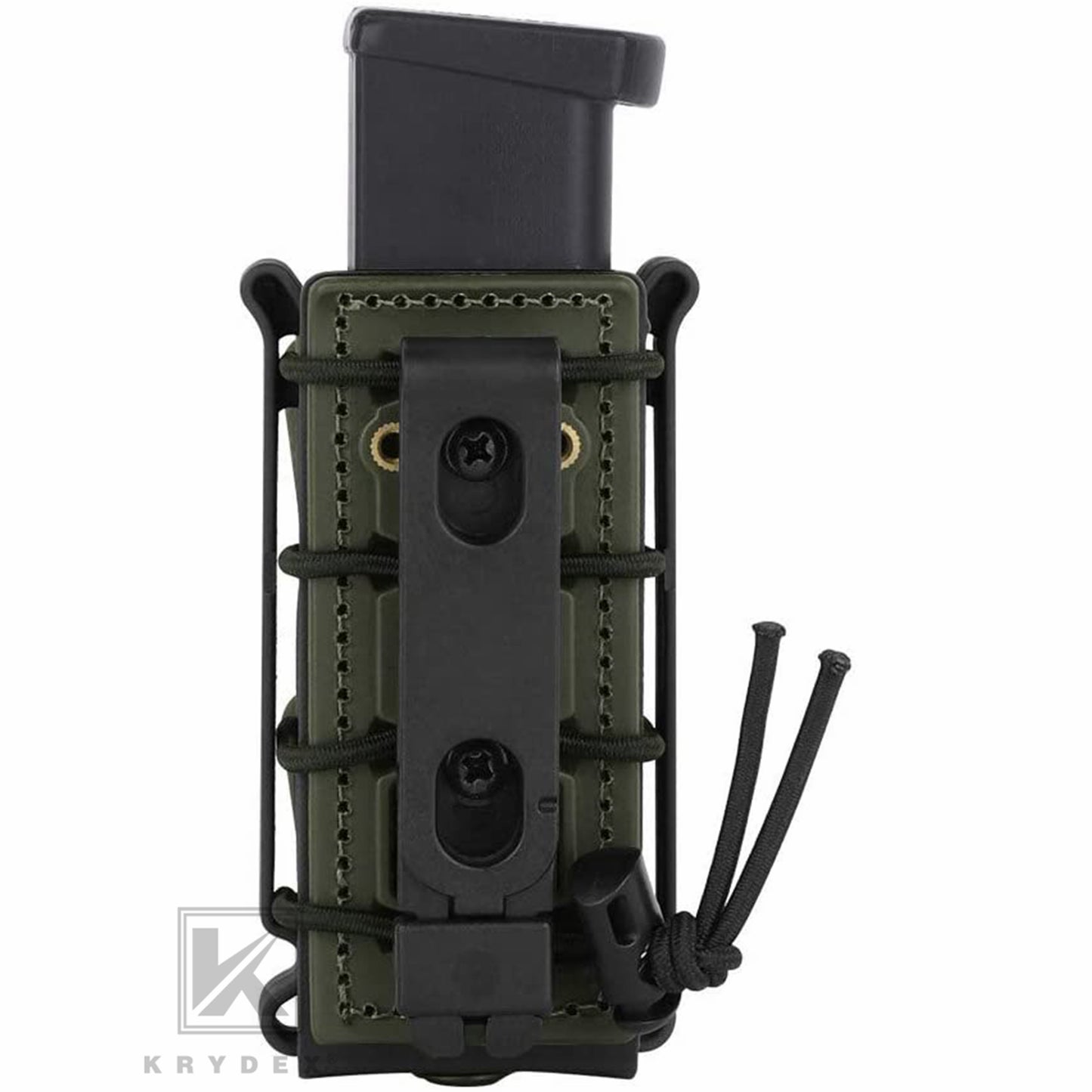 KRYDEX Soft Shell 9mm Pistol Magazine Pouch Mag Carrier with Clip Tall