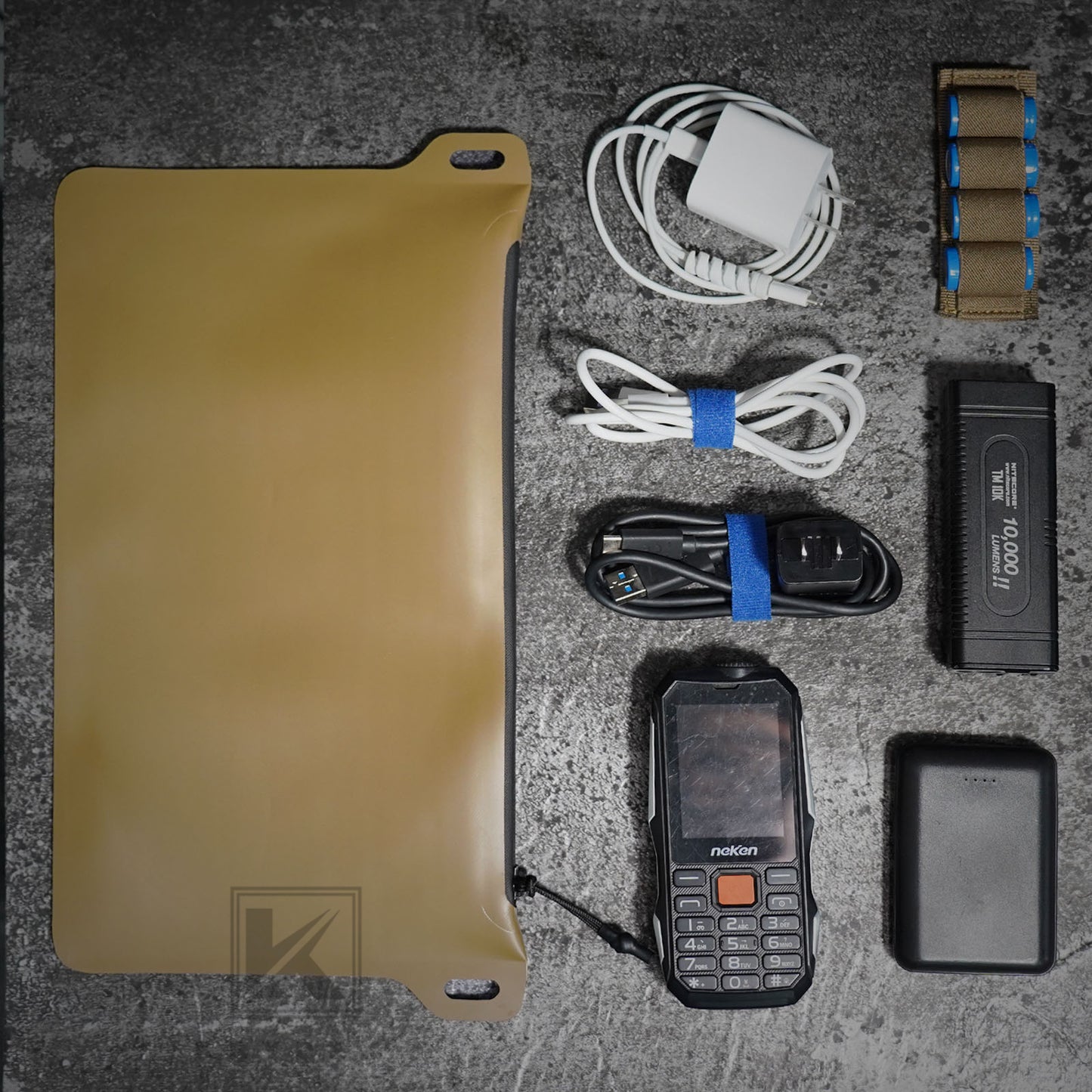 Krydex Tactical Waterproof Tool Gear Pouch Zippered Outdoor Organizer Bag Multi-Purpose Range Bag