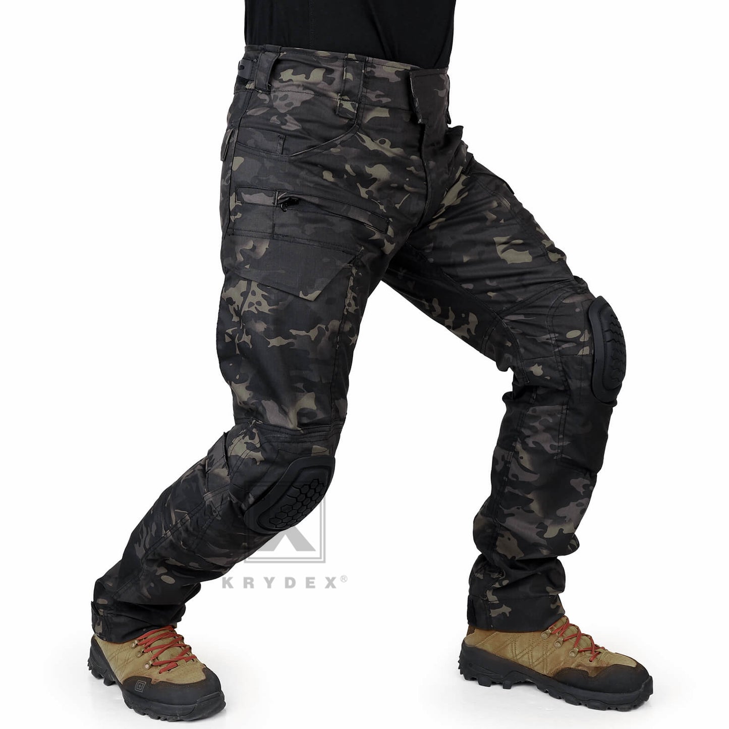 Krydex Tactical Men’s Combat Pants with Knee Pads Uniform Trousers