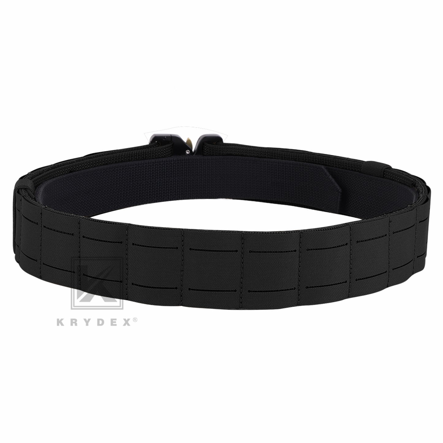 Krydex Tactical Molle Belt Quick Release Duty Gun Shooting Belt Laser Molle Padded Load Bearing Stiffened Belt