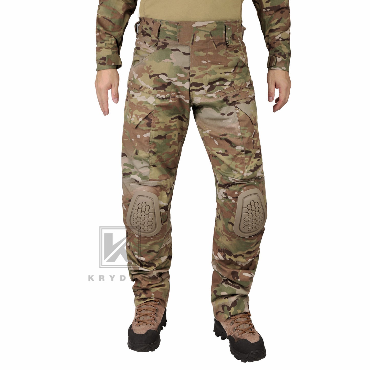 Krydex Tactical Men’s Combat Pants with Knee Pads Uniform Trousers