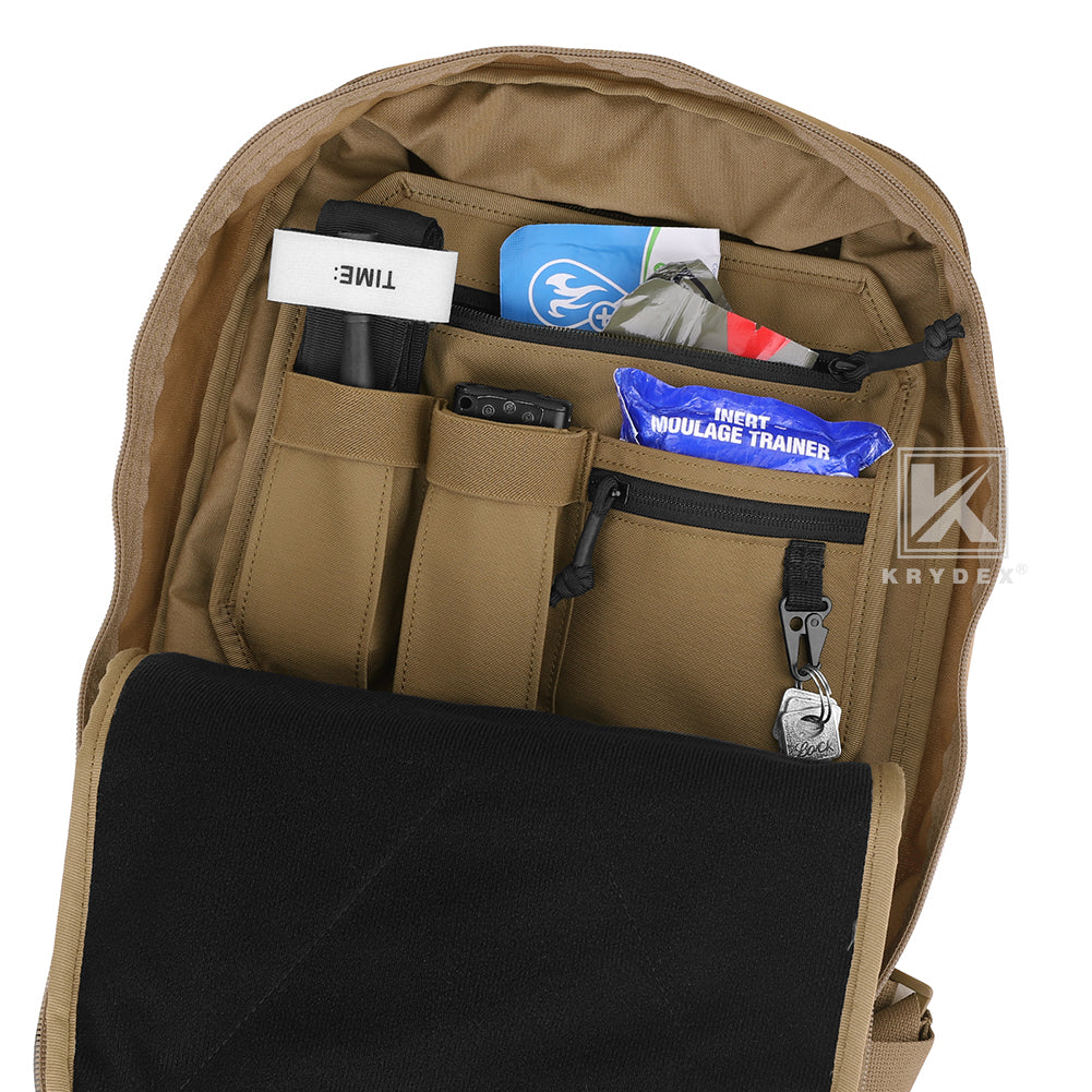 Krydex Tactical Hook Backed Organizer Panel Admin Insert EDC Pouch for Backpack Range Bag Accessory organizer Outdoor survival gear panel