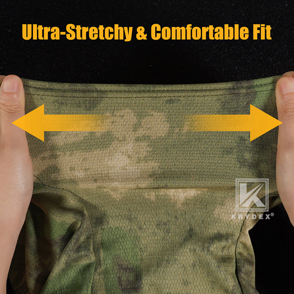 Krydex Tactical Face Mask Balaclava Camouflage Full Head Wrap Quick Dry Neck Gaiter UV Protection Hood for Motorcycle Cycling Hiking Hunting