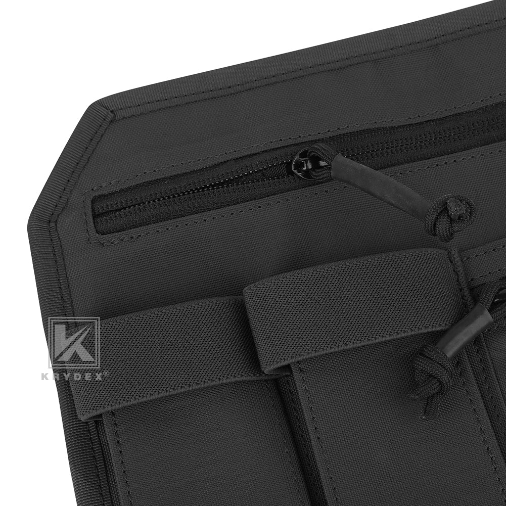 Krydex Tactical Hook Backed Organizer Panel Admin Insert EDC Pouch for Backpack Range Bag Accessory organizer Outdoor survival gear panel