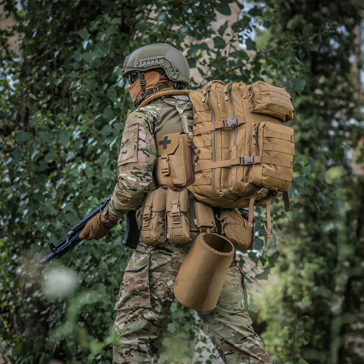 Krydex Tactical Rip Away Medical Pouch Tear Off First Aid IFAK Pouch Trauma Bag Molle & Belt Outdoor Emergency Survival Bag