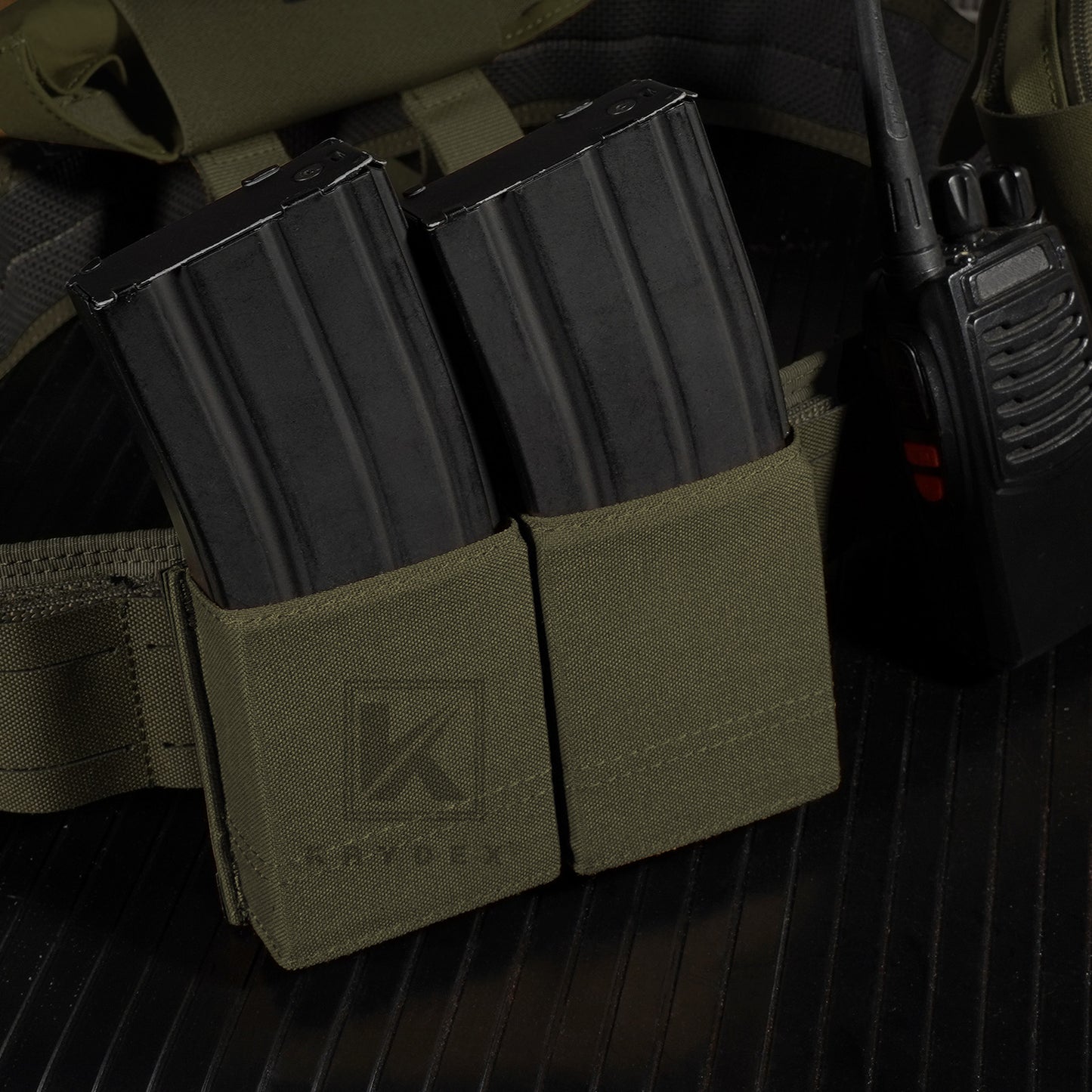 Krydex Tactical 5.56 Double Magazine Pouch M4 Mag Holder Duty Belt & Molle Compatible