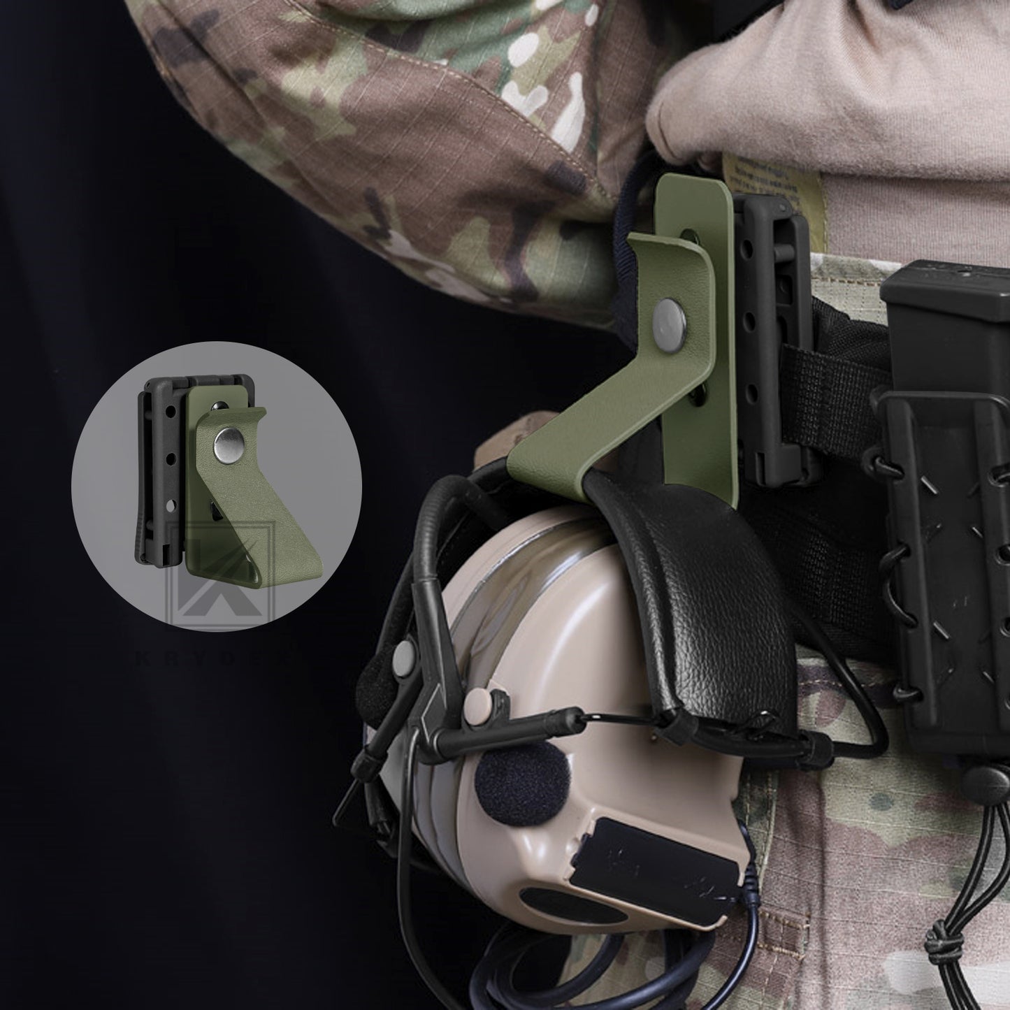 KRYDEX Tactical Sport Headset Holder