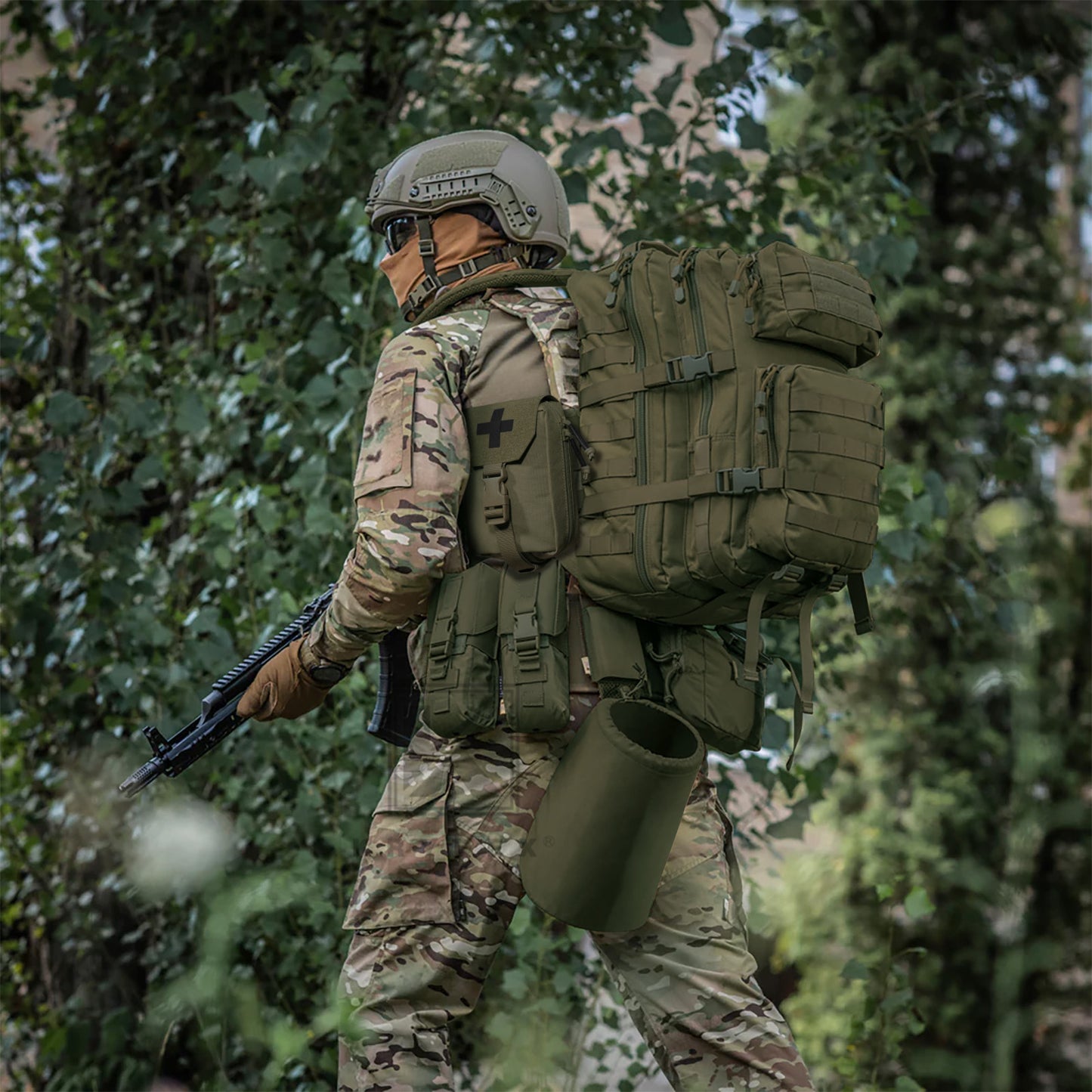 Krydex Tactical Rip Away Medical Pouch Tear Off First Aid IFAK Pouch Trauma Bag Molle & Belt Outdoor Emergency Survival Bag