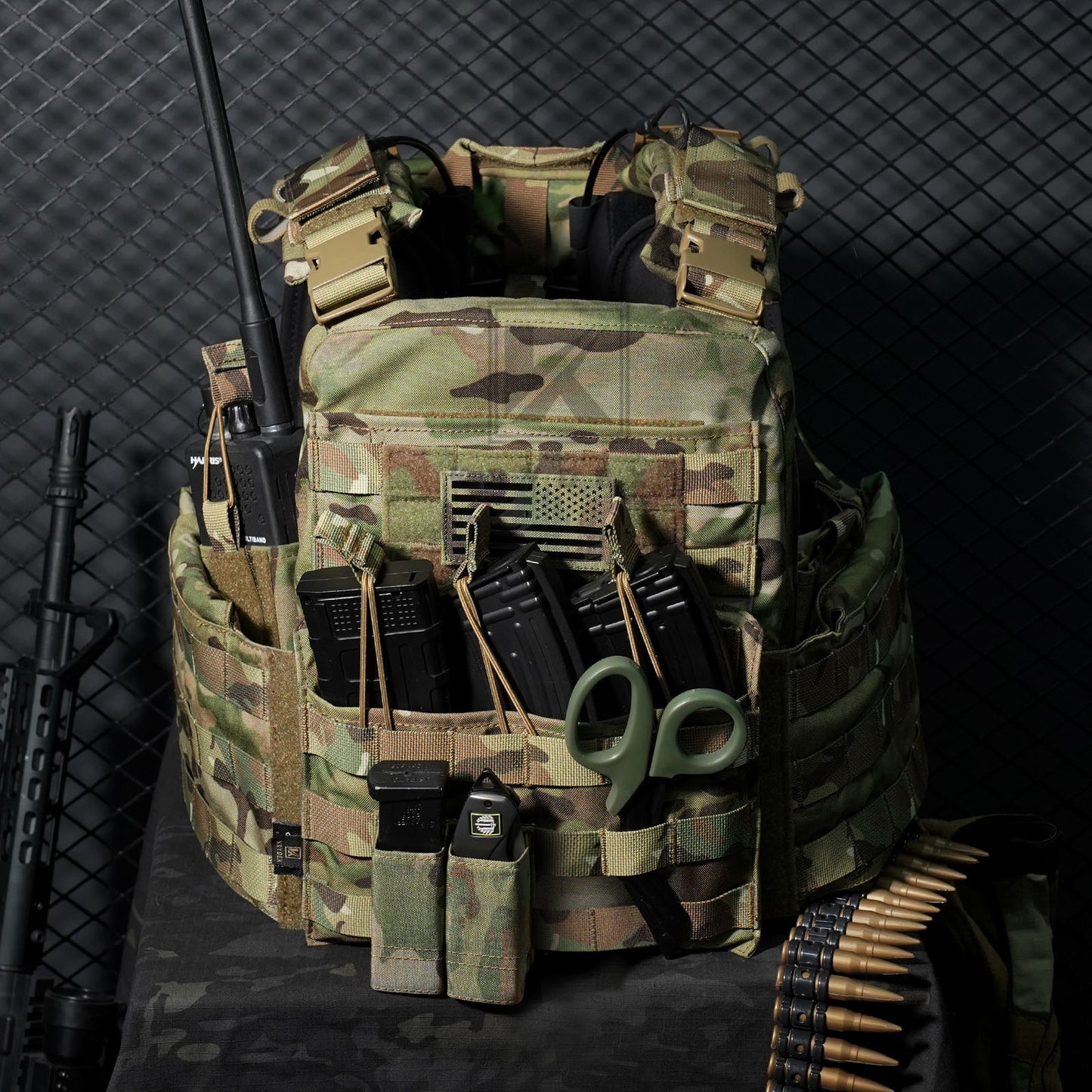 KRYDEX Tactical Plate Carrier Heavy Duty Modular MOLLE Vest