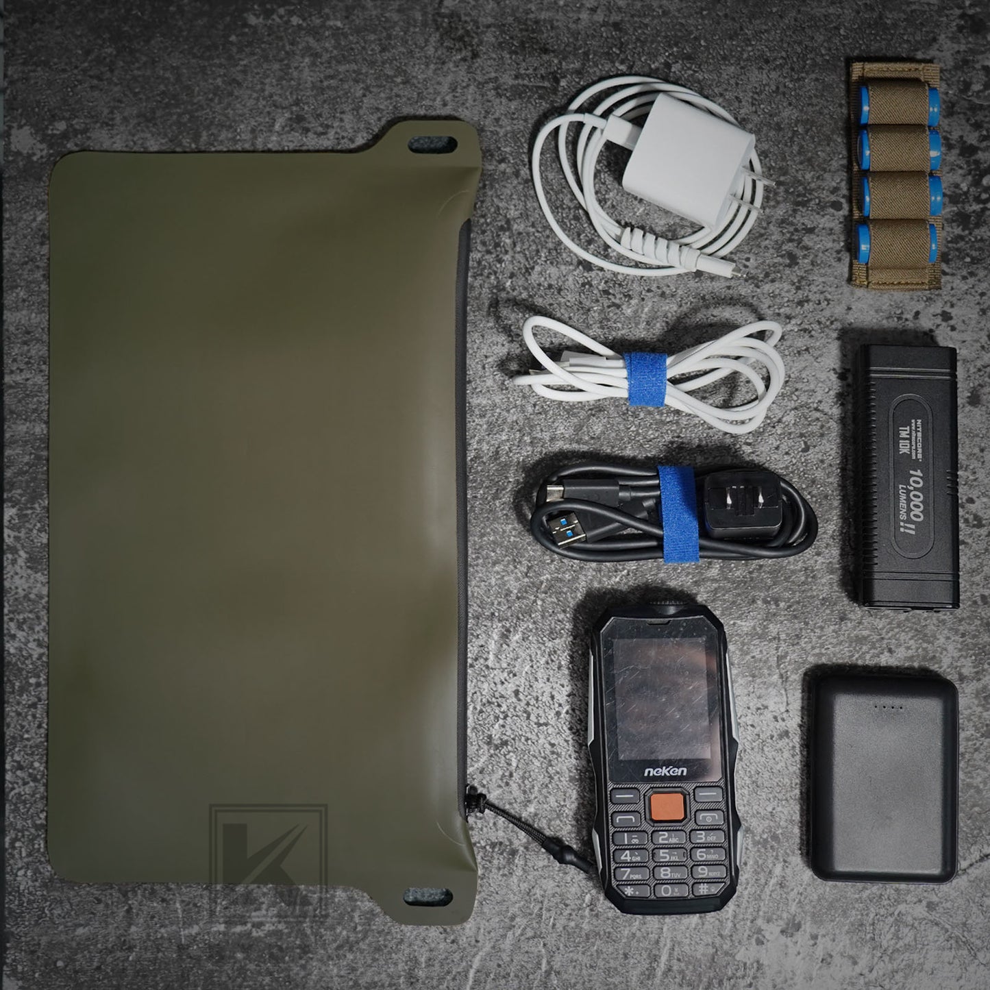 Krydex Tactical Waterproof Tool Gear Pouch Zippered Outdoor Organizer Bag Multi-Purpose Range Bag