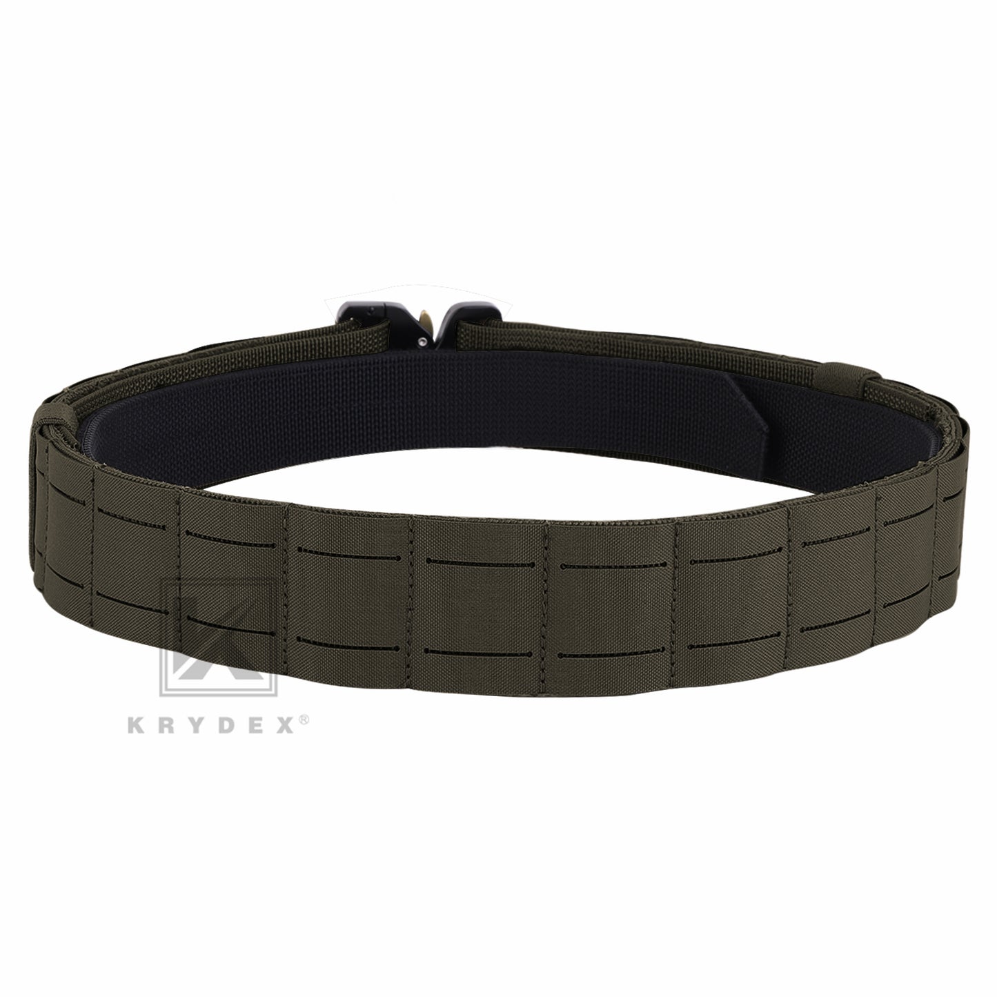 Krydex Tactical Molle Belt Quick Release Duty Gun Shooting Belt Laser Molle Padded Load Bearing Stiffened Belt