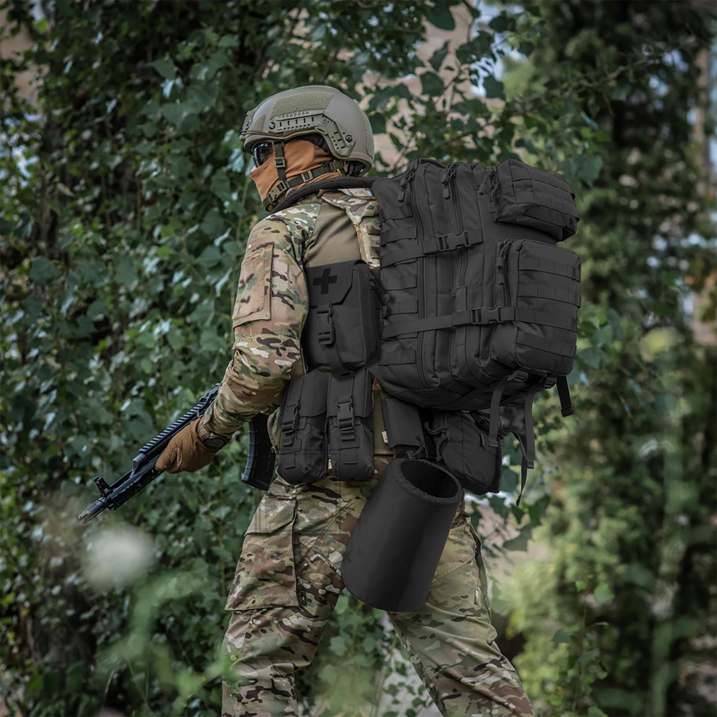 Krydex Tactical Rip Away Medical Pouch Tear Off First Aid IFAK Pouch Trauma Bag Molle & Belt Outdoor Emergency Survival Bag