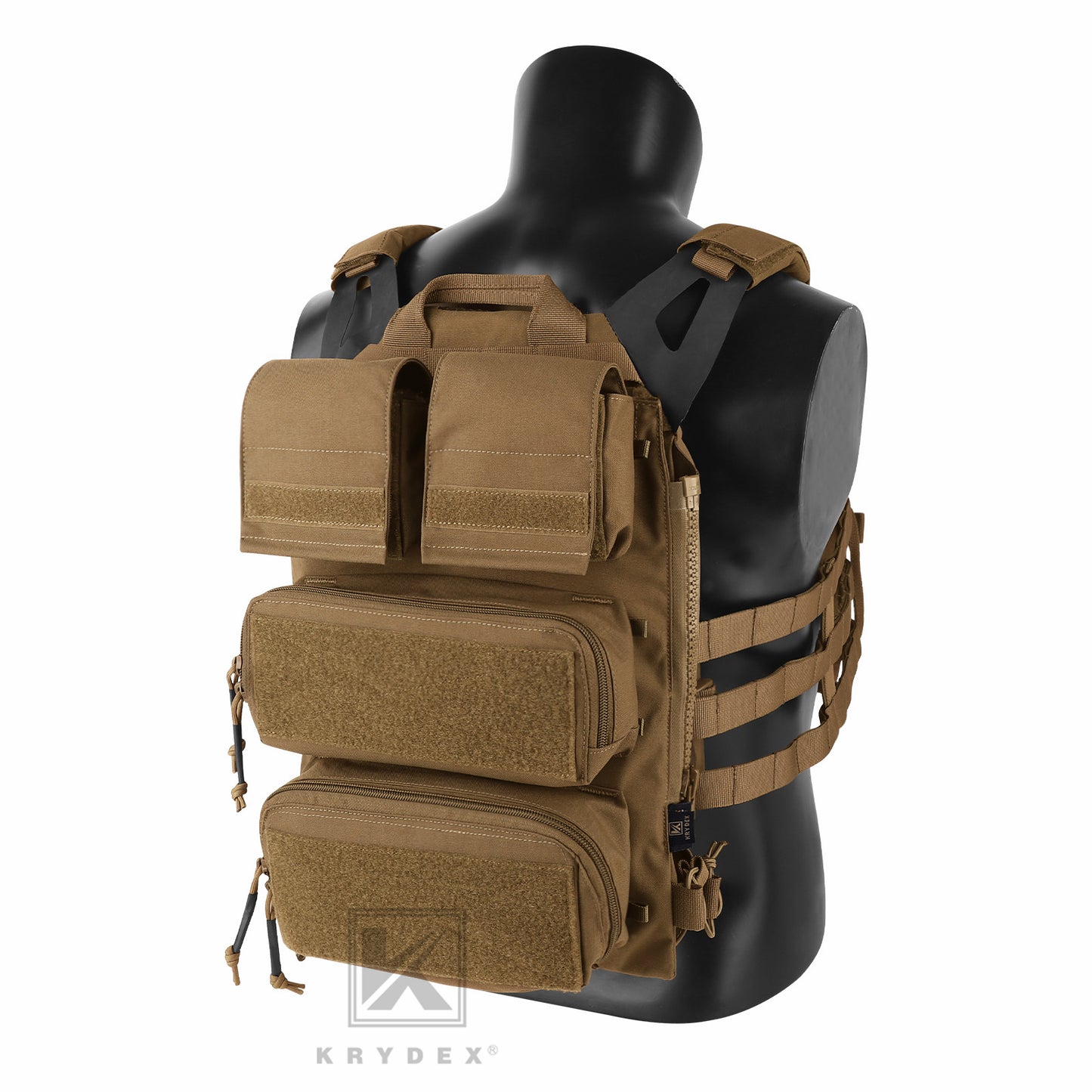 KRYDEX Tactical Modular Zip On Backpack for CPC NCPC JPC 2.0 AVS Vest Zipper Molle Back Panel
