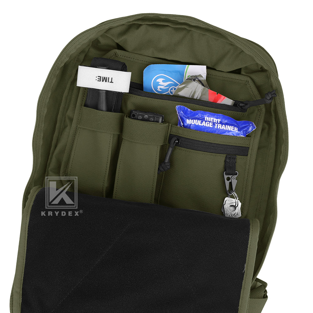 Krydex Tactical Hook Backed Organizer Panel Admin Insert EDC Pouch for Backpack Range Bag Accessory organizer Outdoor survival gear panel