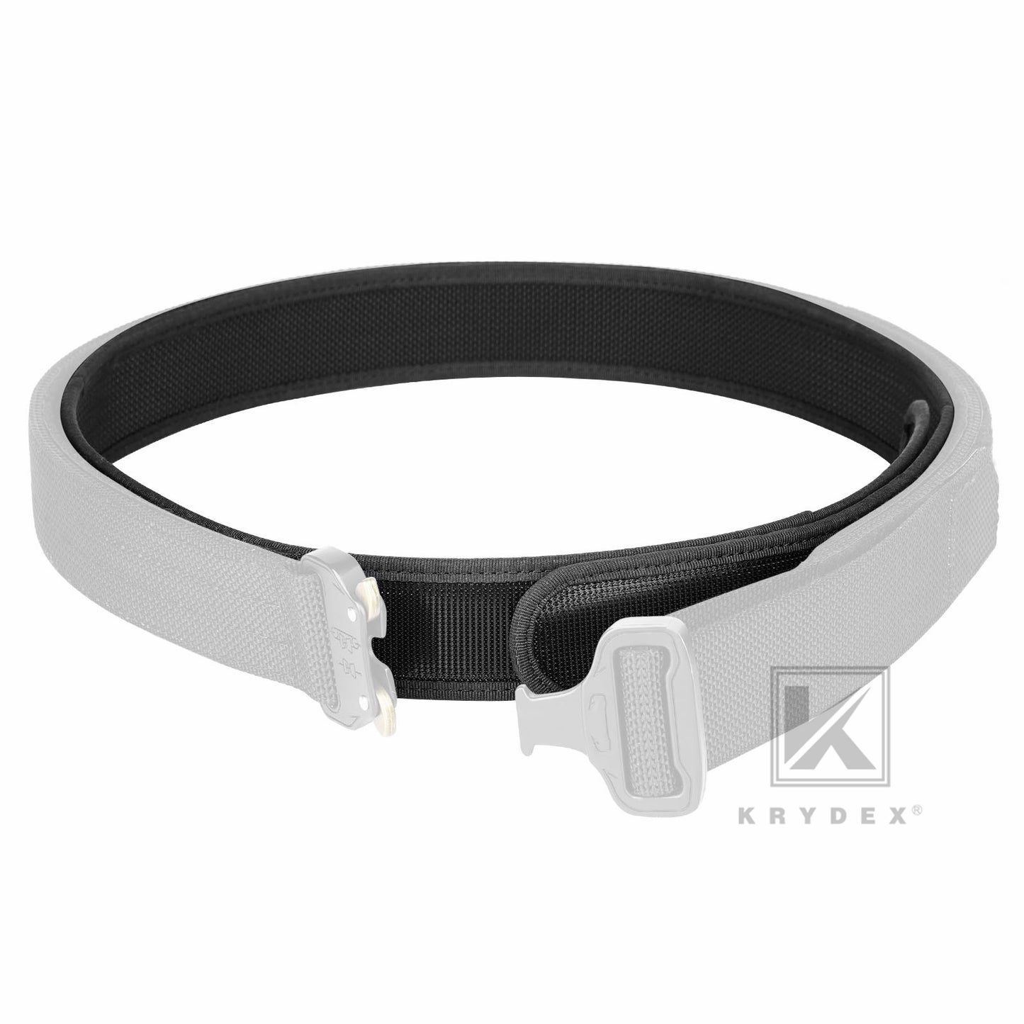 Krydex Tactical Inner Belt Injection Hook Liner Duty Belt 1.5” Black 3.8cm Large Size