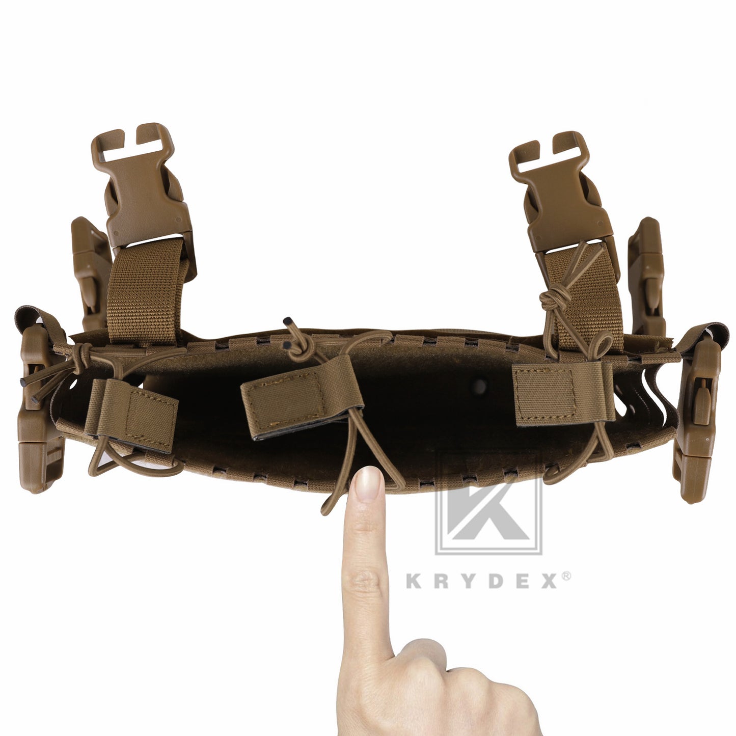 Krydex Tactical MK5 Micro Fight Chassis Laser Cut Chest Rig Lightweight Tactical Vest 5.56 MP7 Magazine Placard