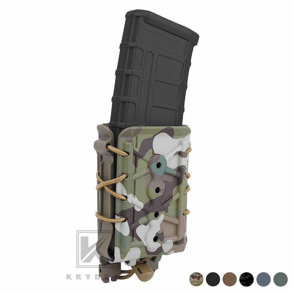 KRYDEX Tactical 5.56 7.62 Mag Pouch MOLLE Magazine Holster Carrier Hard Shell