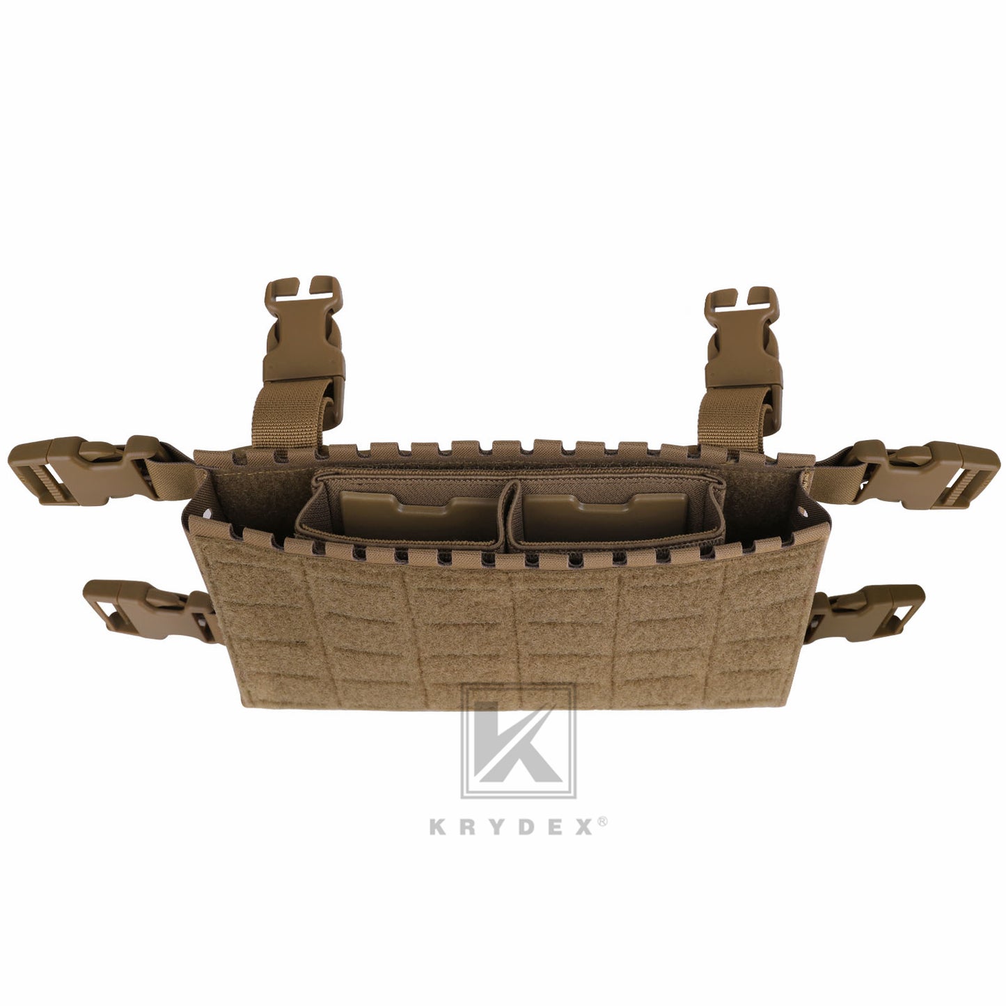 Krydex Tactical 556 Double Mag Insert Magazine Pouch D3CR Chest Rig MK3 Tactical Vest Placard Kangaroo