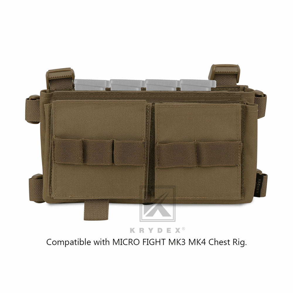 KRYDEX Quadruple Elastic Insert Pouch fit 1911 Mags for MK3 MK4 Chest Rig