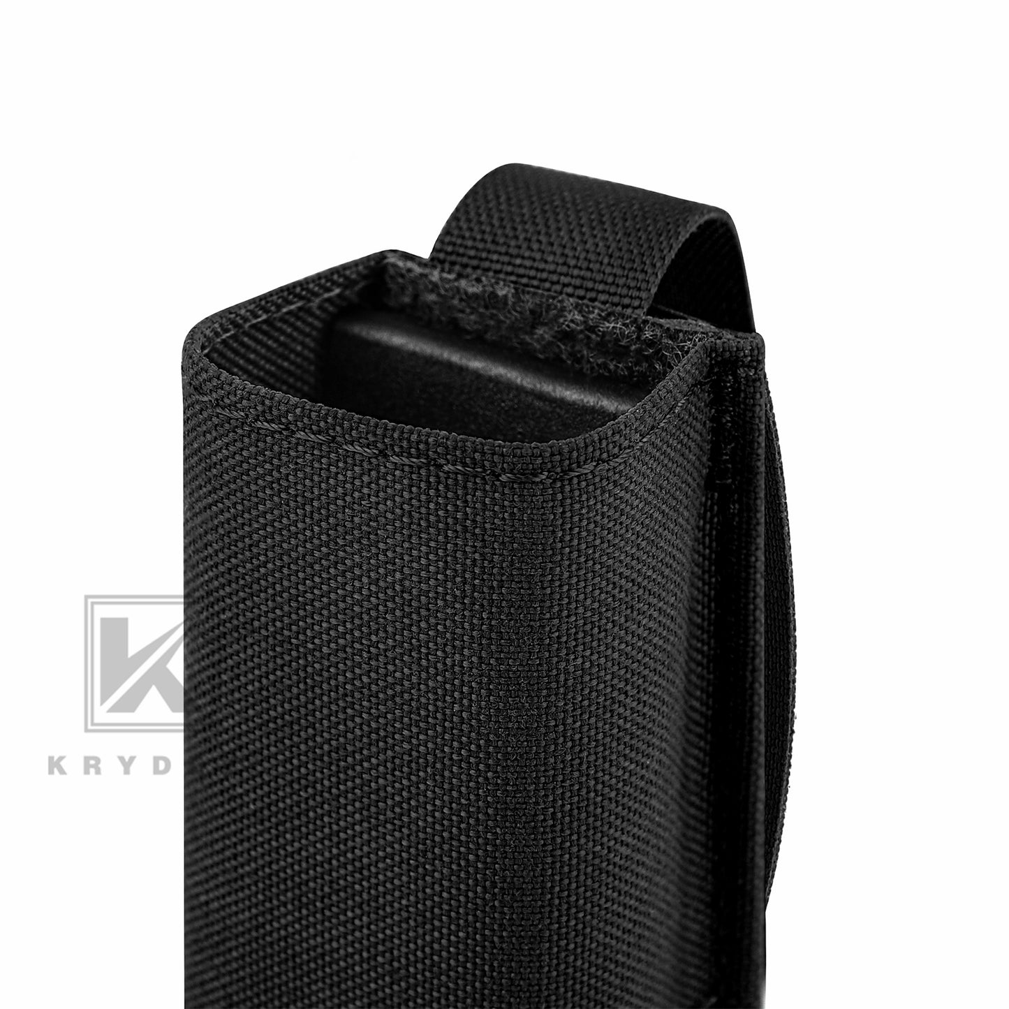KRYDEX Tactical 9mm Single Pistol Magazine Pouch Mag Holder Duty Belt MOLLE Compatible