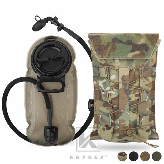 Krydex Tactical 50 oz Hydration Carrier MOLLE Pack Modular Water Bladder Pouch