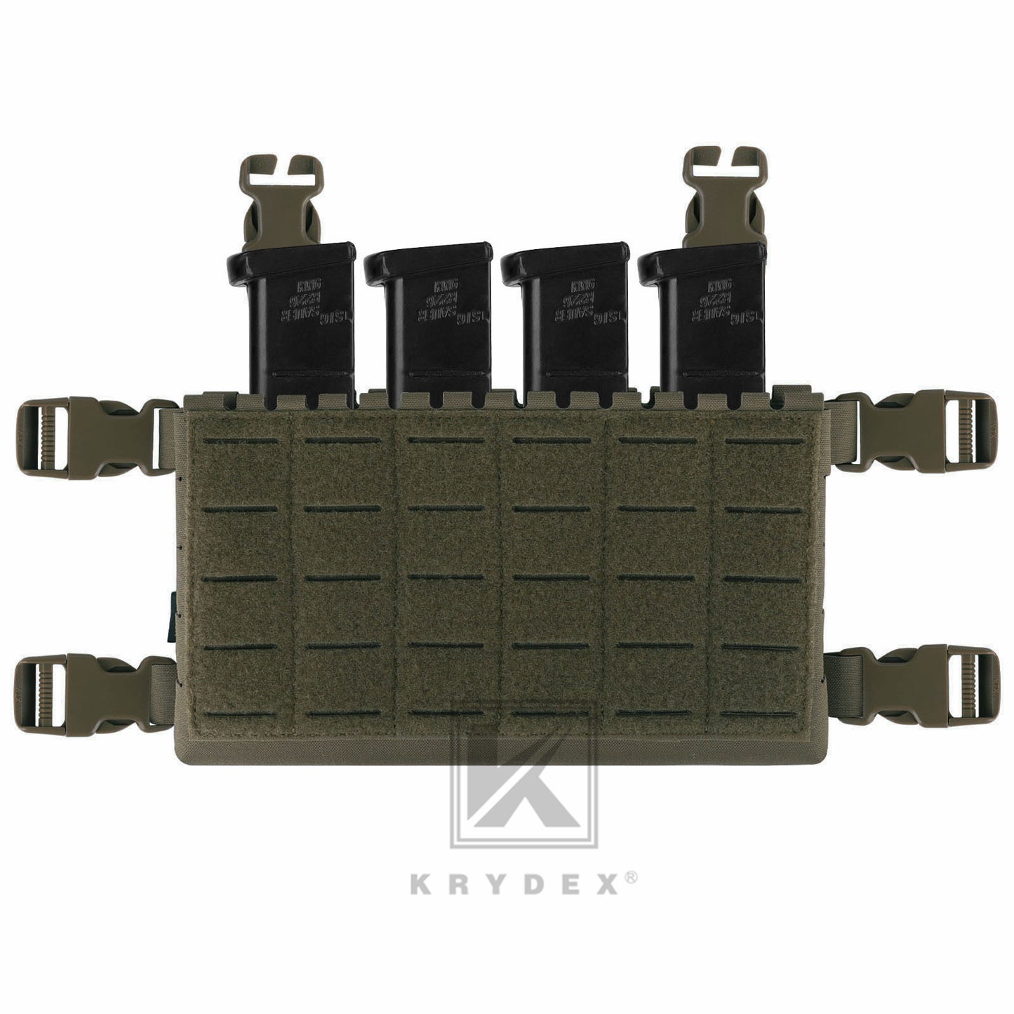 Krydex Tactical MK5 Micro Fight Chassis Laser Cut Chest Rig Lightweight Tactical Vest 5.56 MP7 Magazine Placard