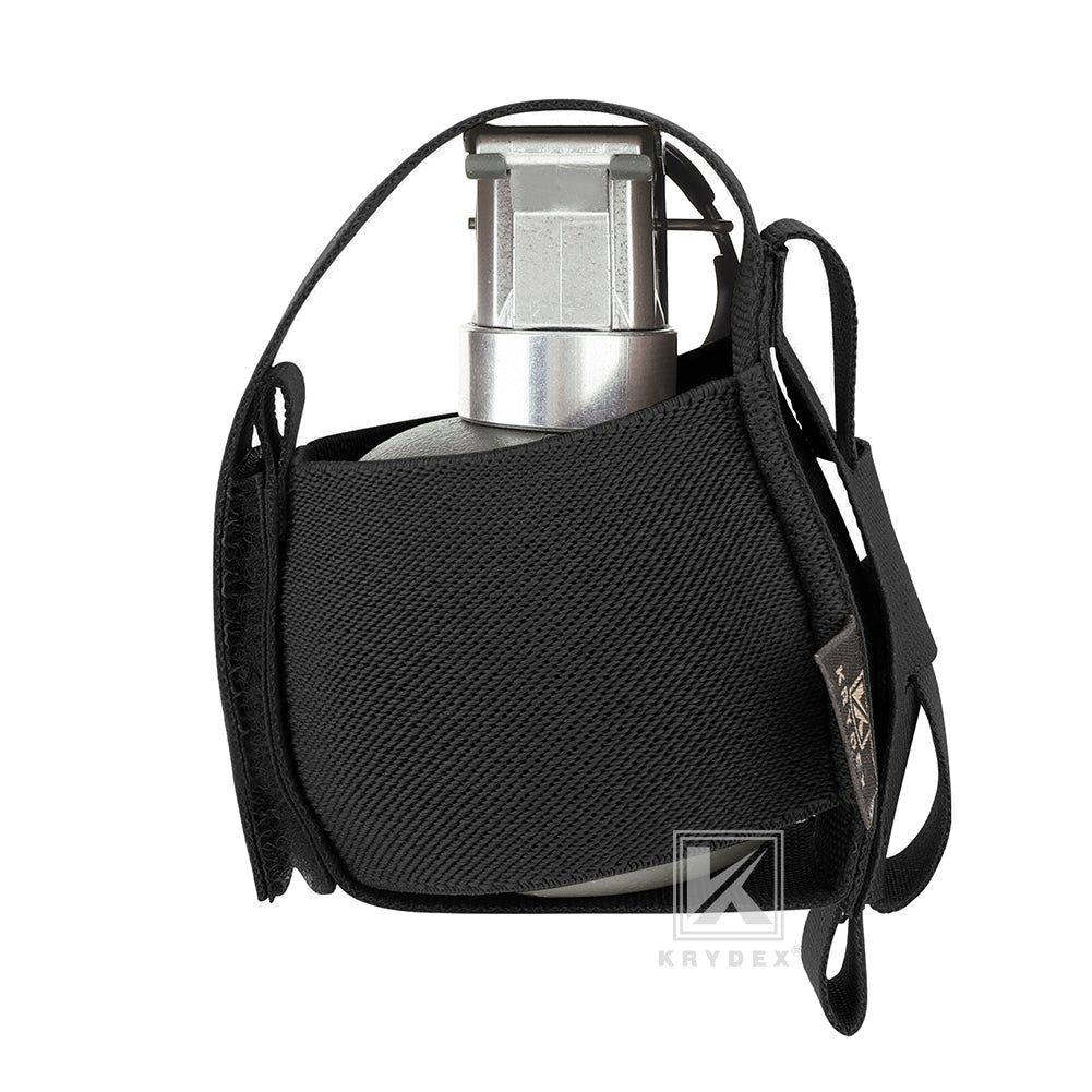 Krydex Tactical Elastic Frag Grenade Pouch MOLLE PALS & Belt system