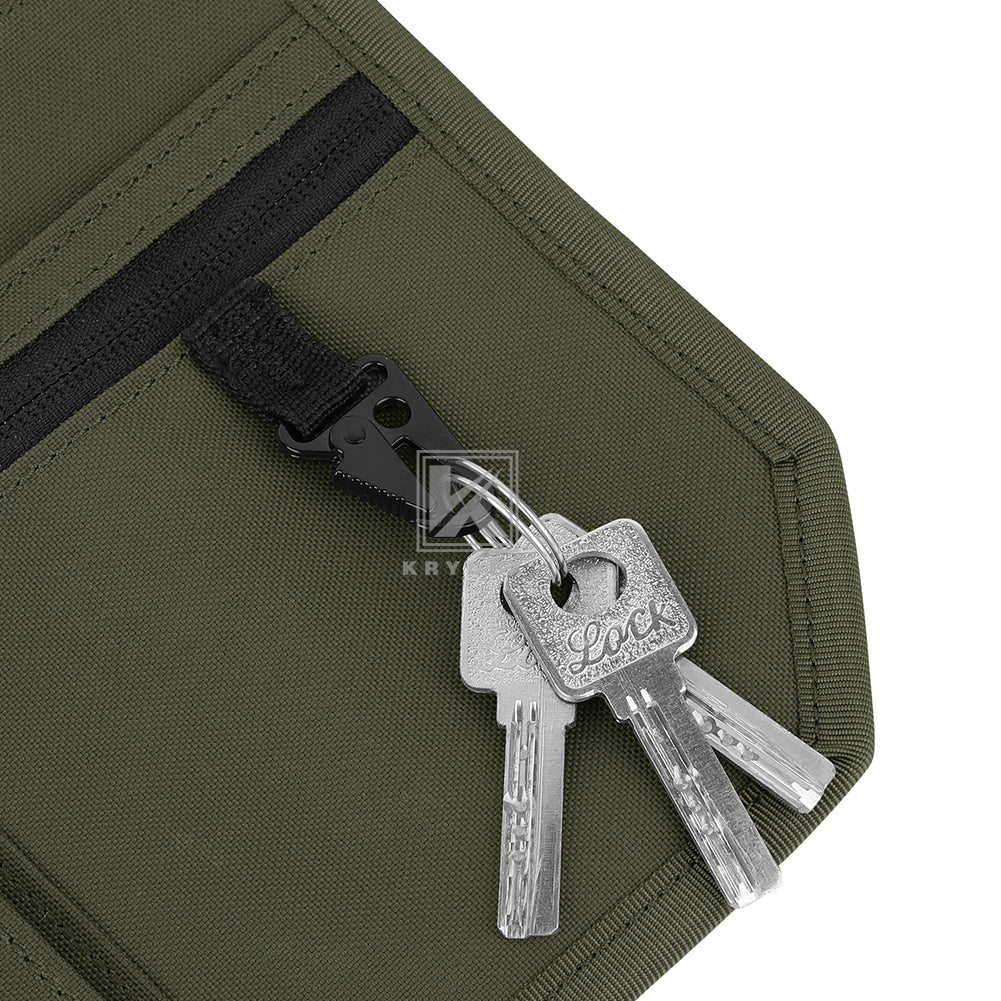 Krydex Tactical Hook Backed Organizer Panel Admin Insert EDC Pouch for Backpack Range Bag Accessory organizer Outdoor survival gear panel
