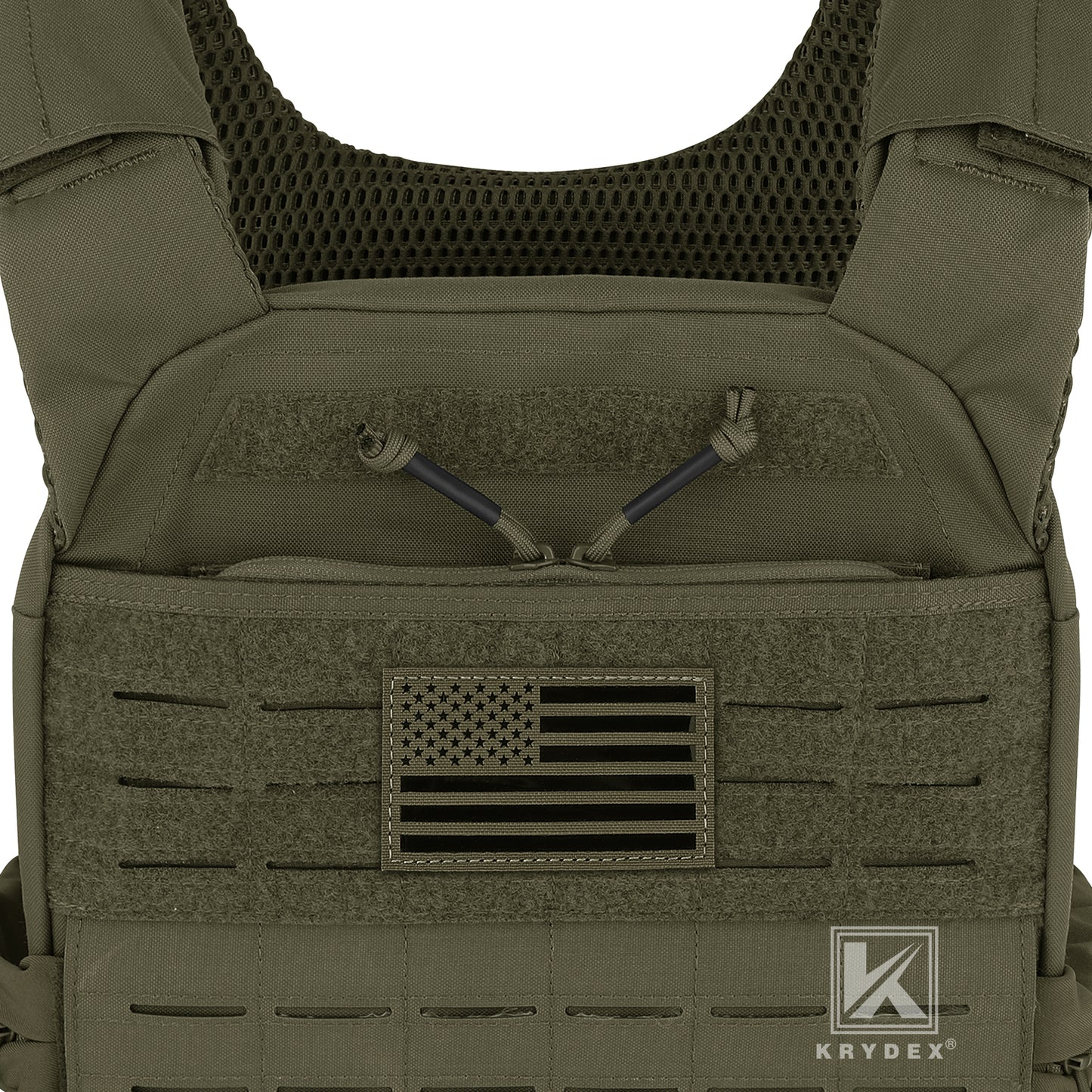 Krydex Tactical Vest Admin Pocket Zipper Insert Chest Full Two Way Zip For 511 Trainer Vest CPC Carrier