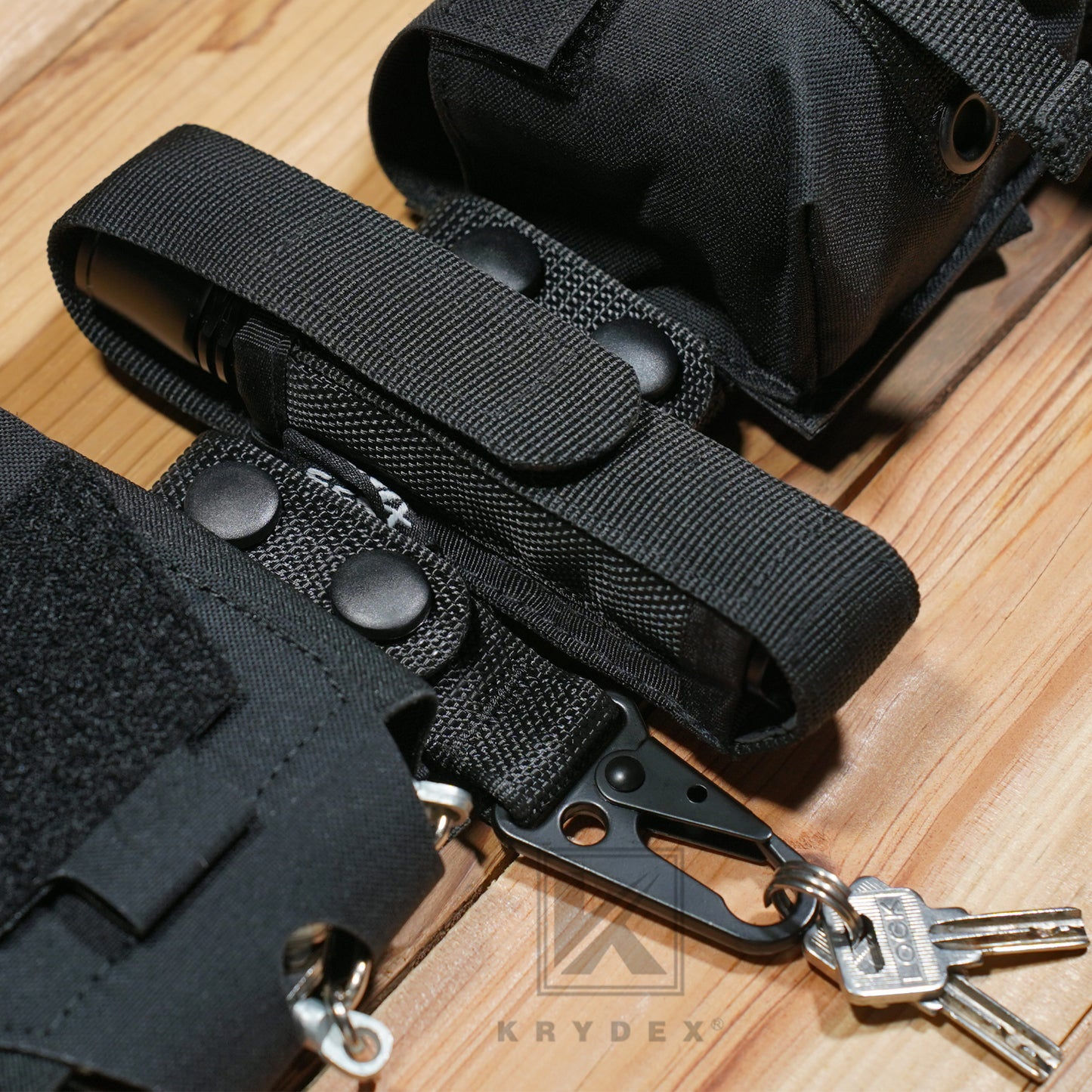 Krydex Police Duty Belt 2" Law Enforcement Officer Nylon Outer 1.5" Inner Belt + 6 Keepers