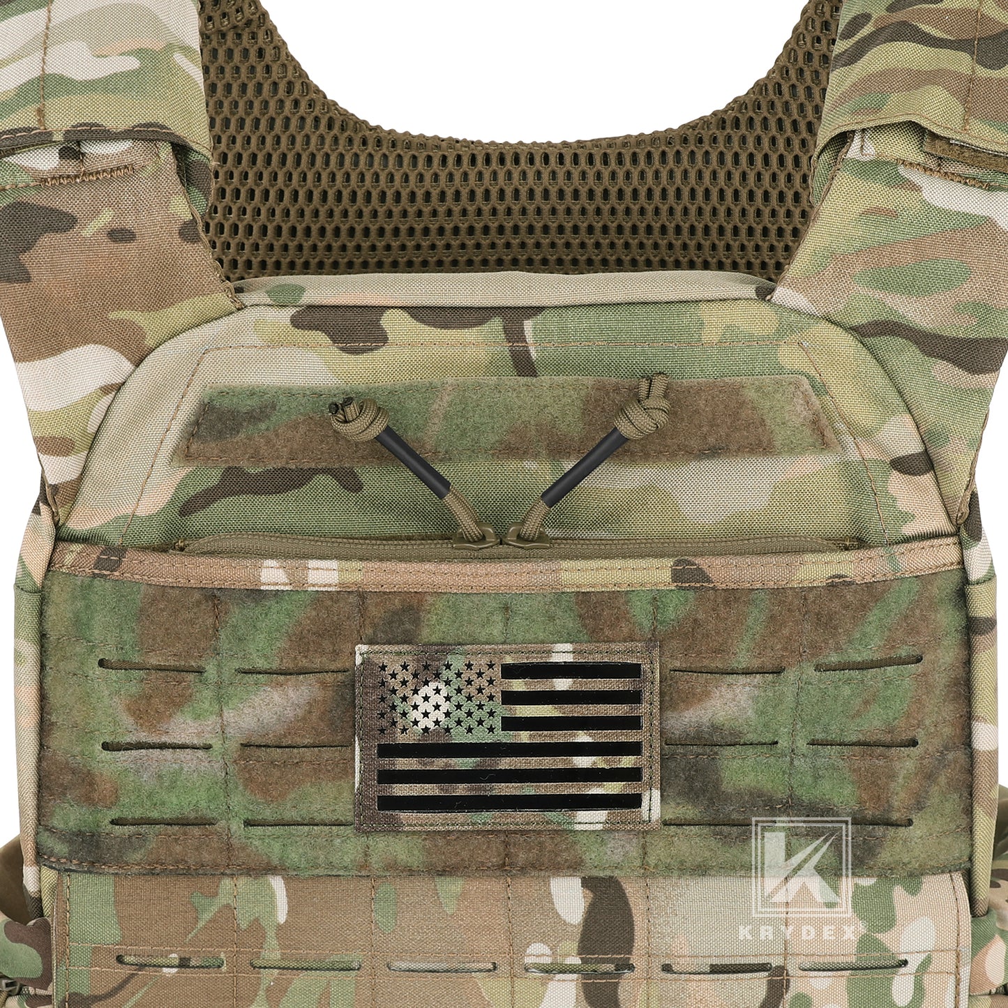 Krydex Tactical Vest Admin Pocket Zipper Insert Chest Full Two Way Zip For 511 Trainer Vest CPC Carrier