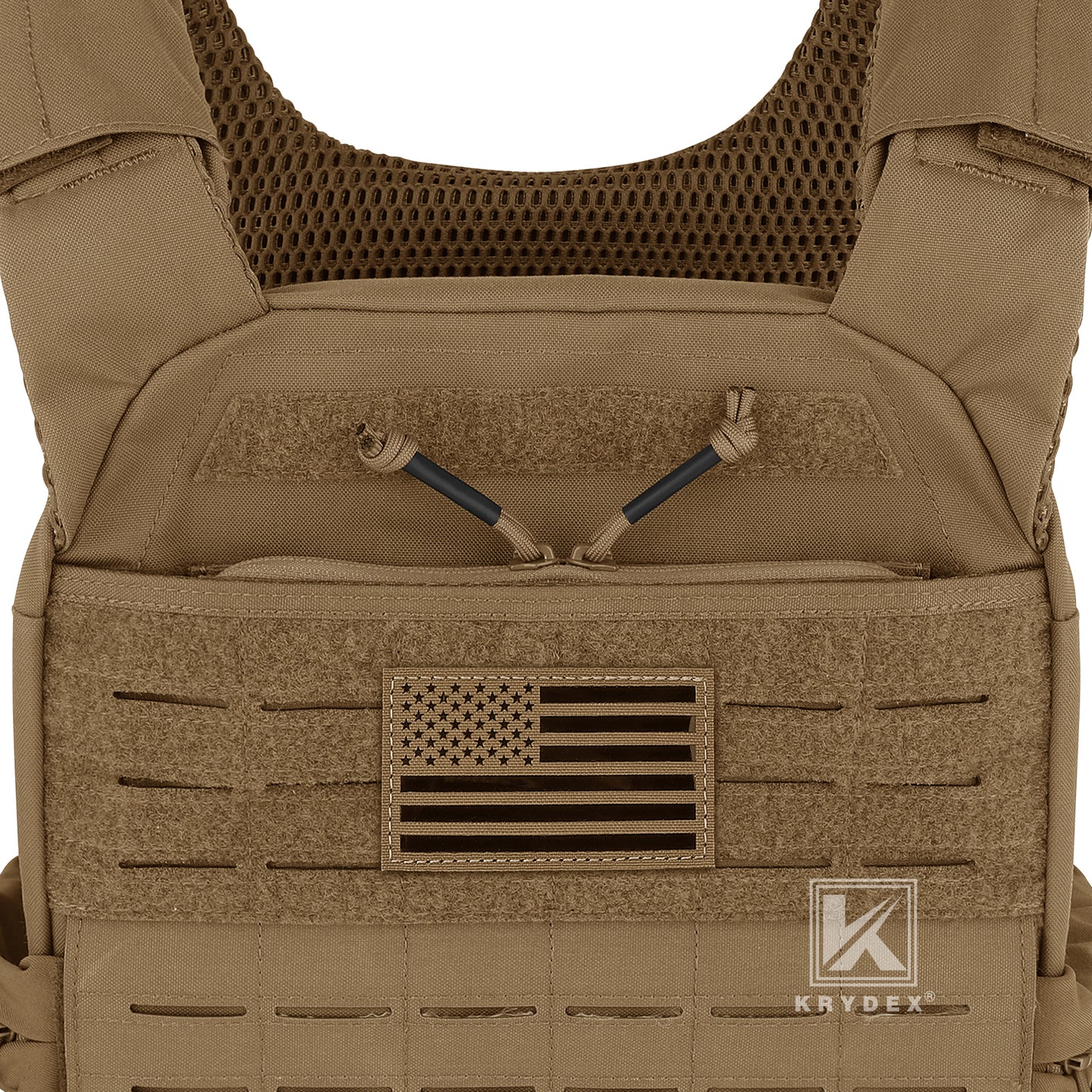 Krydex Tactical Vest Admin Pocket Zipper Insert Chest Full Two Way Zip For 511 Trainer Vest CPC Carrier
