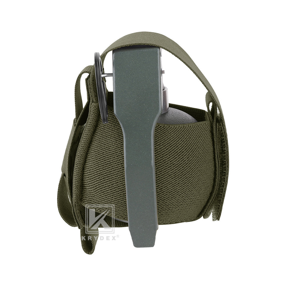 Krydex Tactical Elastic Frag Grenade Pouch MOLLE PALS & Belt system